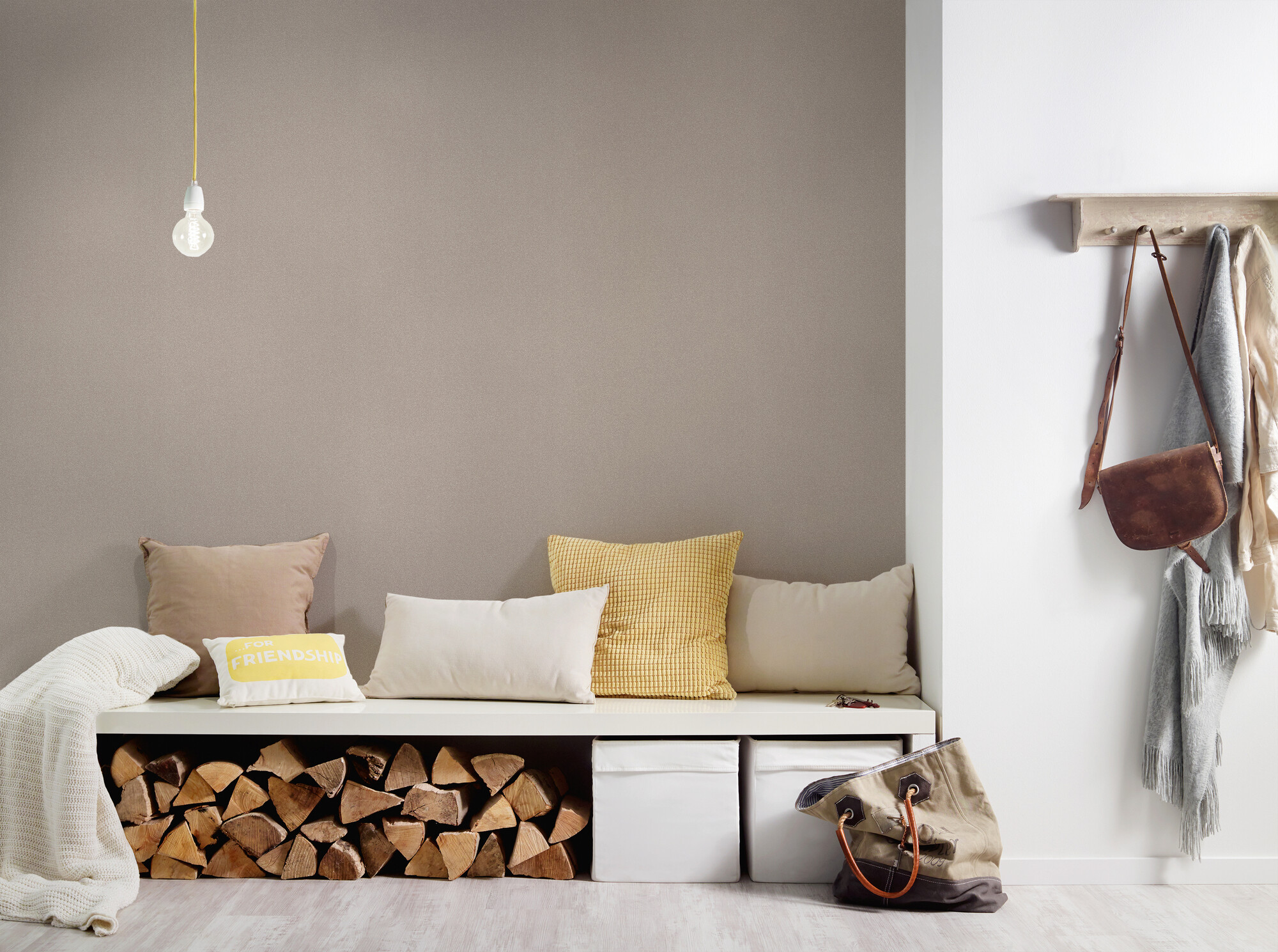 A.S.Creation Vliestapete braun B/H/D: ca. 53x1005x9,3 cm