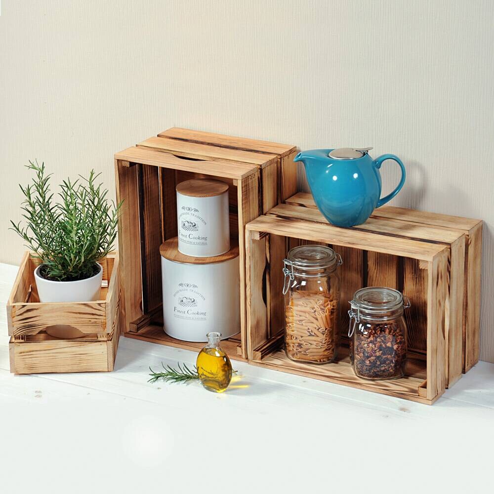 Holzkiste braun Kiefer B/H/L: ca. 20x15x30 cm