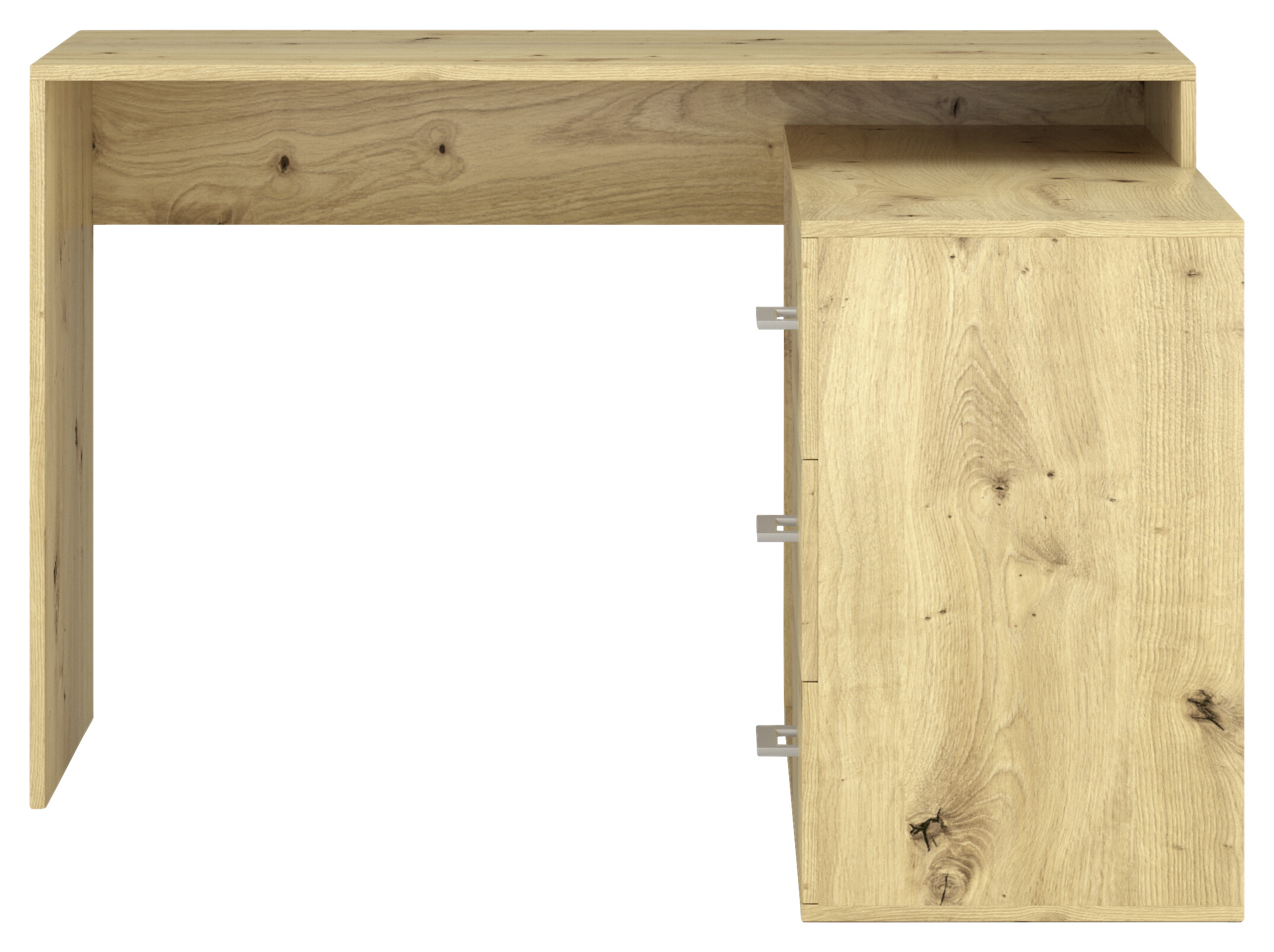 Schreibtisch KURT Eiche Artisan Nachbildung B/H/T: ca. 120x75,4x122 cm