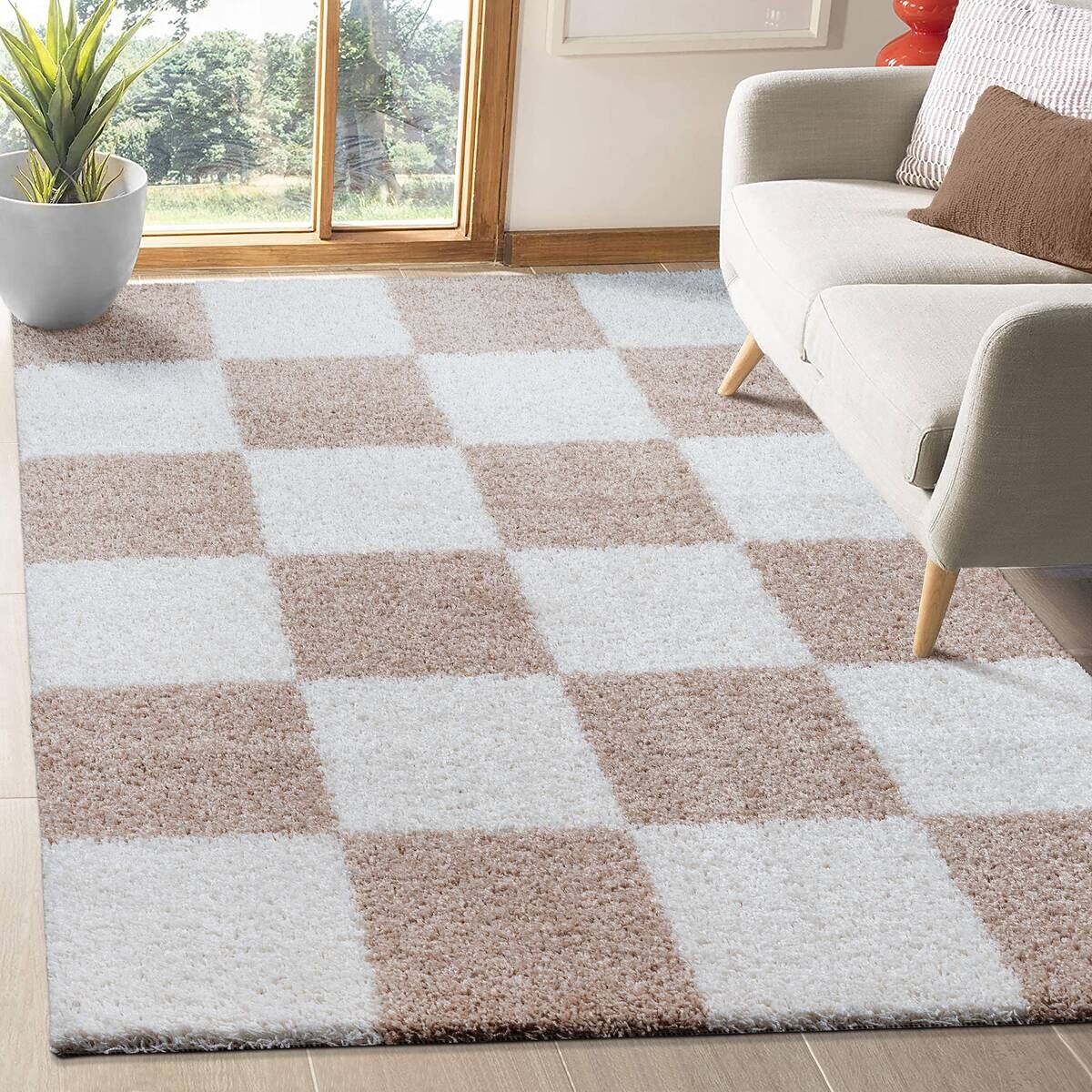 Sanat Hochflorteppich MILANO beige B/L: ca. 200x290 cm Sanat Hochflorteppich MILANO beige B/L: ca. 200x290 cm