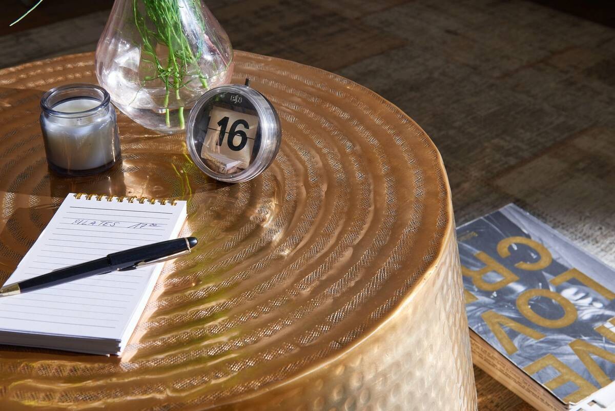 Wohnling Couchtisch gold B/H/T: ca. 0x36x0 cm