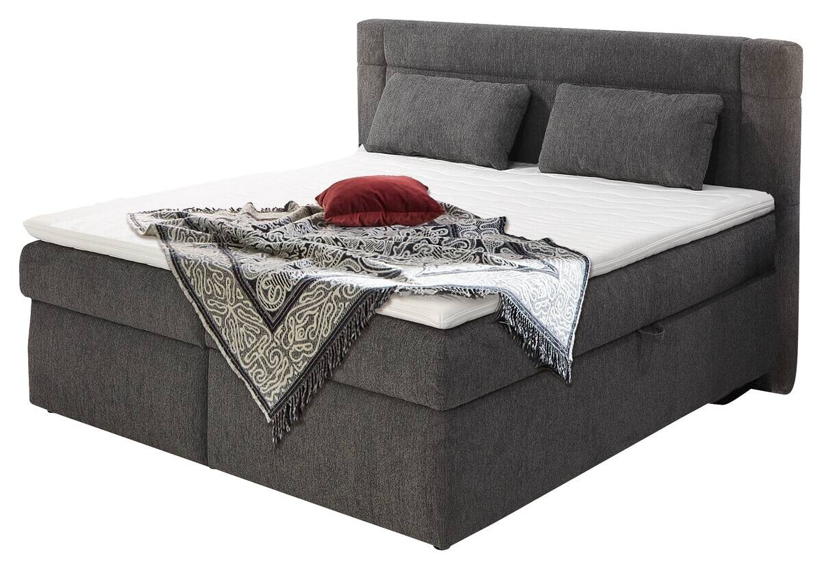 Boxbett dunkelgrau B/H/T: ca. 190x106x216 cm