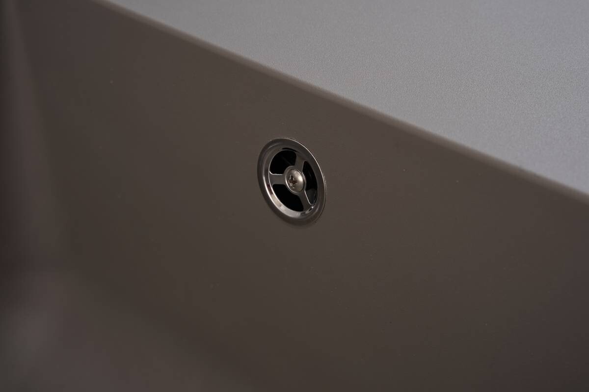 Respekta Einbauspüle Denver 86 x 50 G Beton grau Mineralite B/H/T: ca. 86x20x50 cm