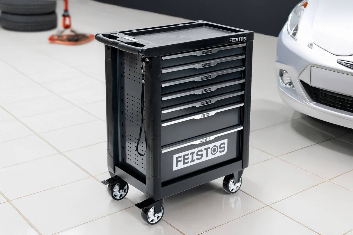 Werkstattwagen Mento anthrazit B/H/L: ca. 47x96x77 cm