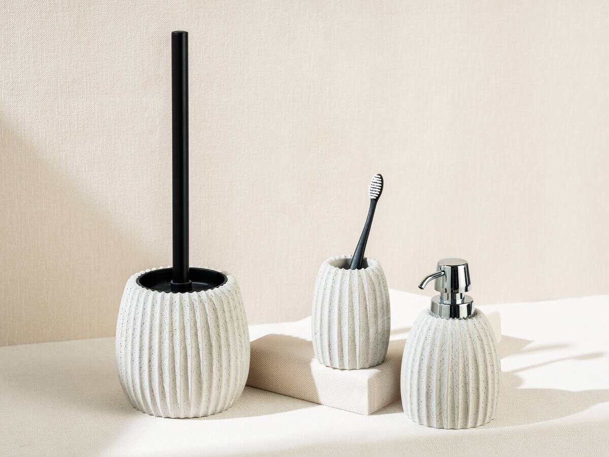 WENKO Zahnputzbecher Torretta sand