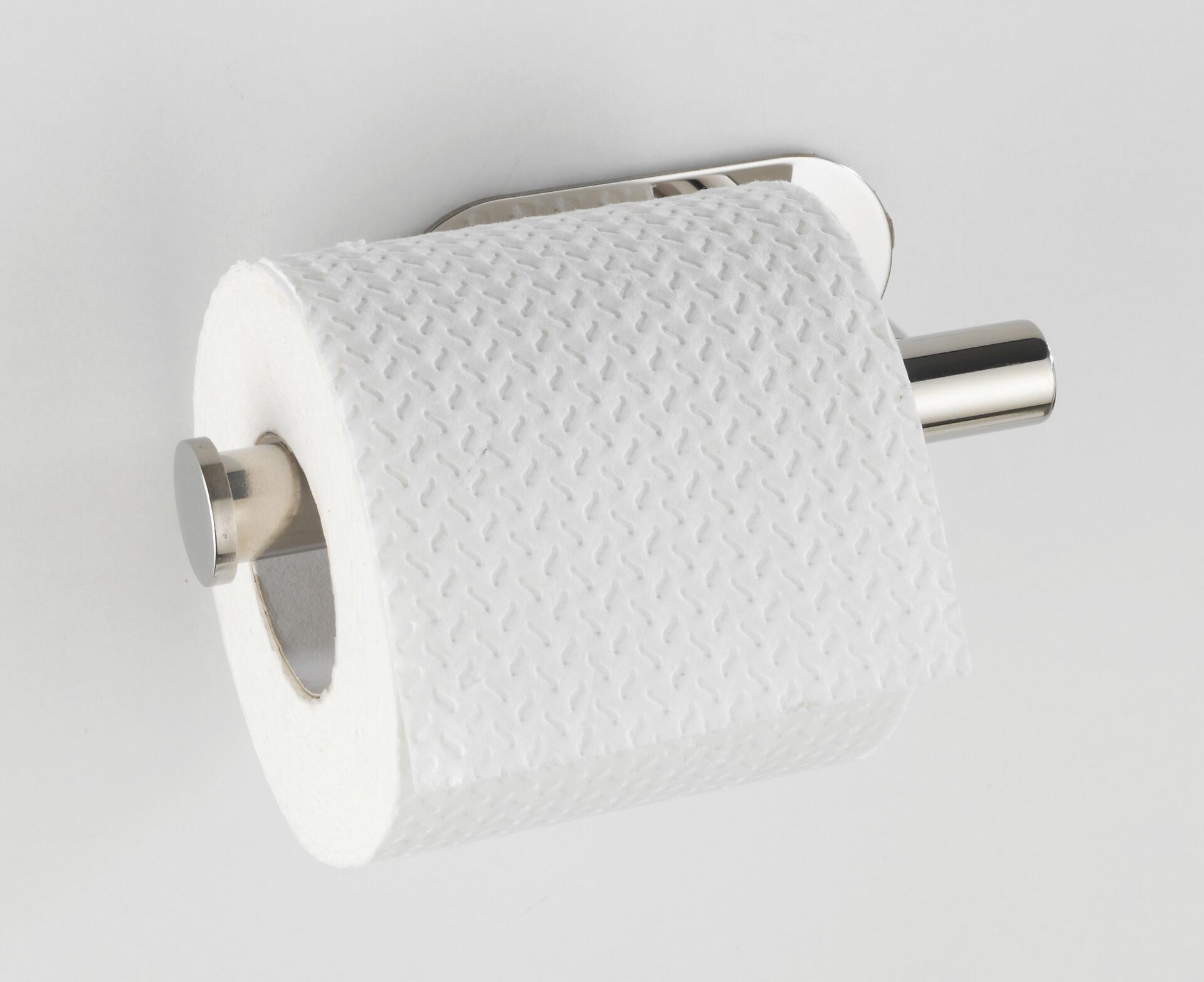 Turbo-Loc Toilettenpapierhalter silber Metall B/H/T: ca. 4,5x16x7 cm