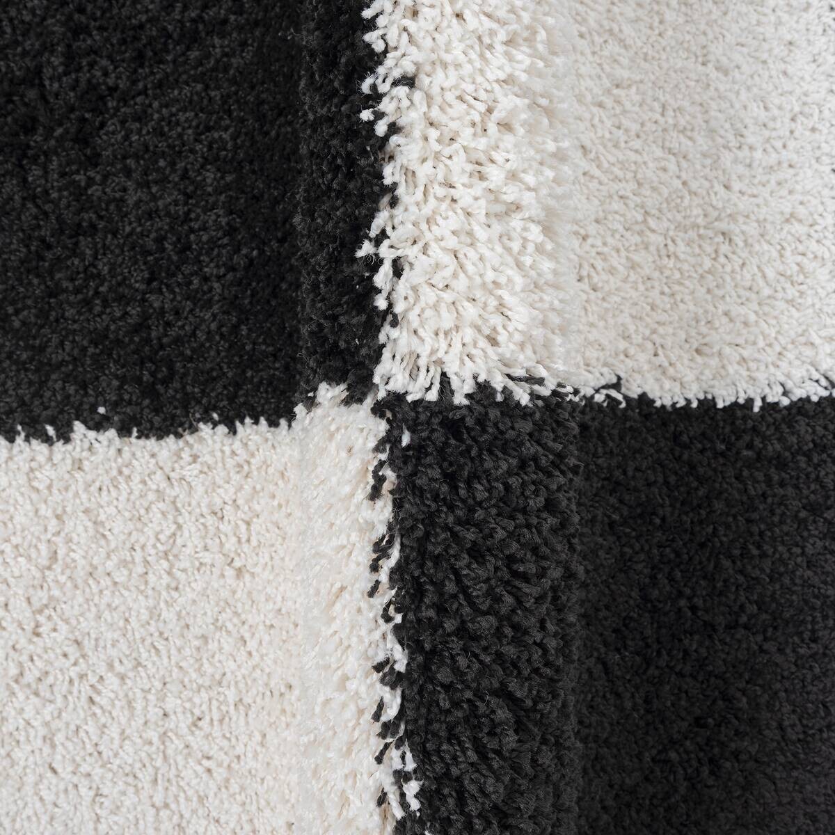 Sanat Hochflorteppich MILANO schwarz B/L: ca. 80x200 cm