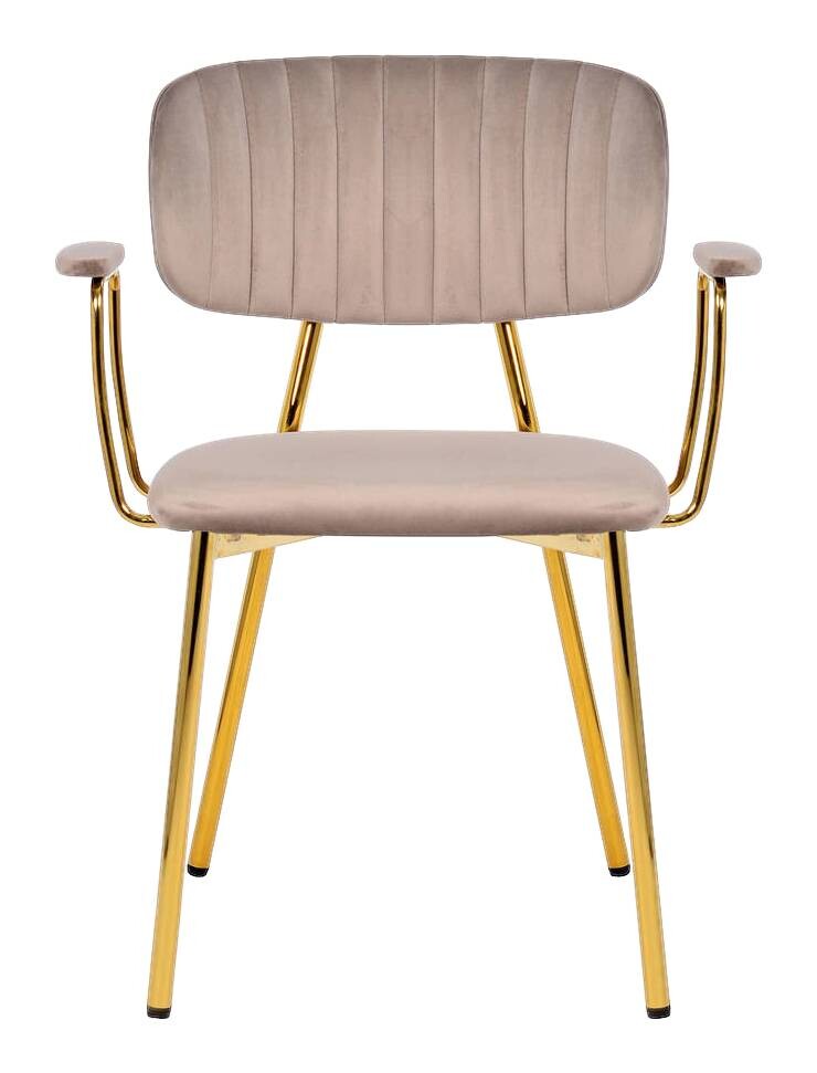 Stuhl Kian 200 2er-Set taupe Microfaser B/H/T: ca. 63x80x51 cm