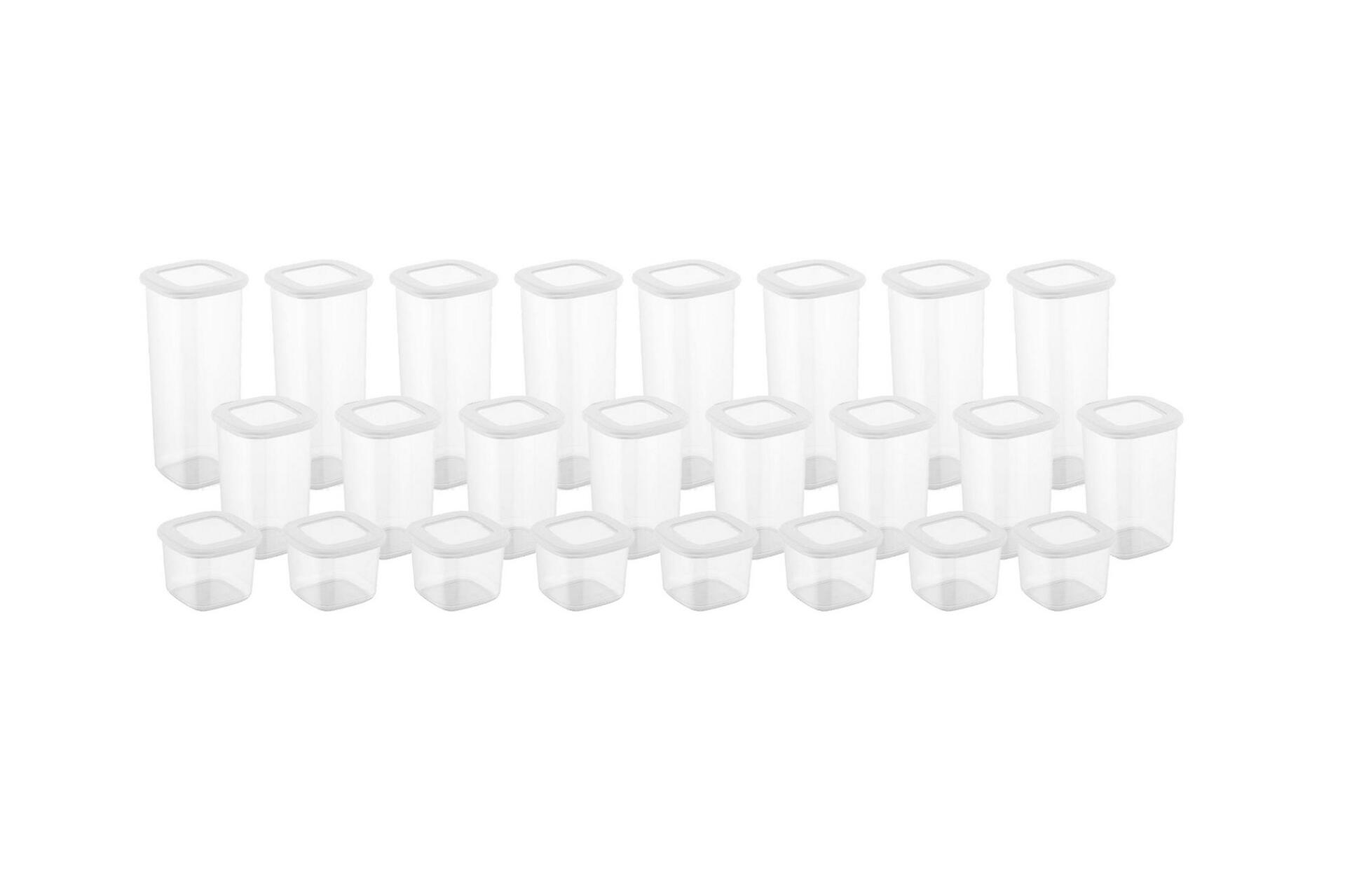 HermiaConcept Vorratsdosenset 24tlg. weiß