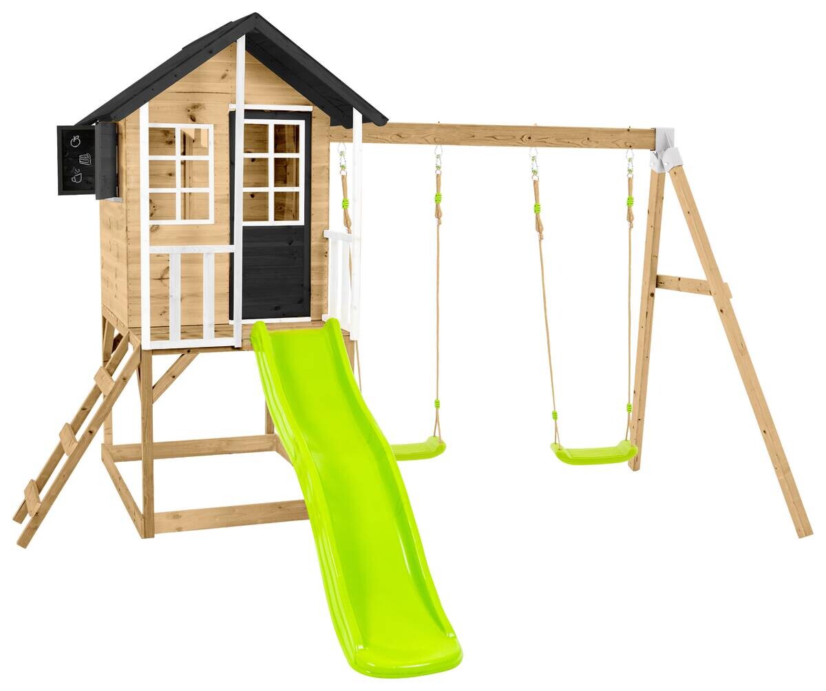 Zwerkules Spielhaus Holli natur B/H/L: ca. 370x224x352 cm