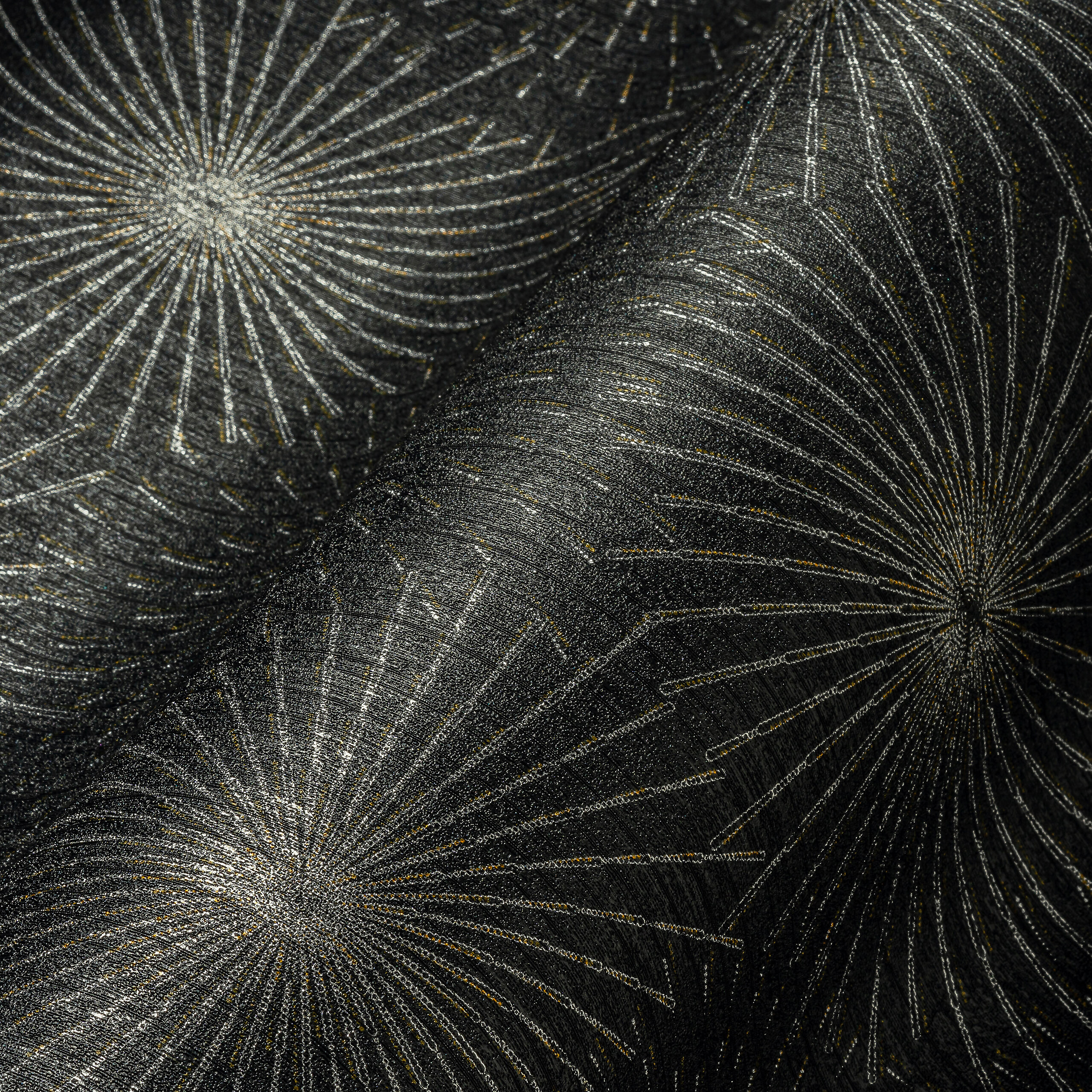 A.S.Creation Vliestapete schwarz silber gold B/H/D: ca. 53x1005x8,2 cm