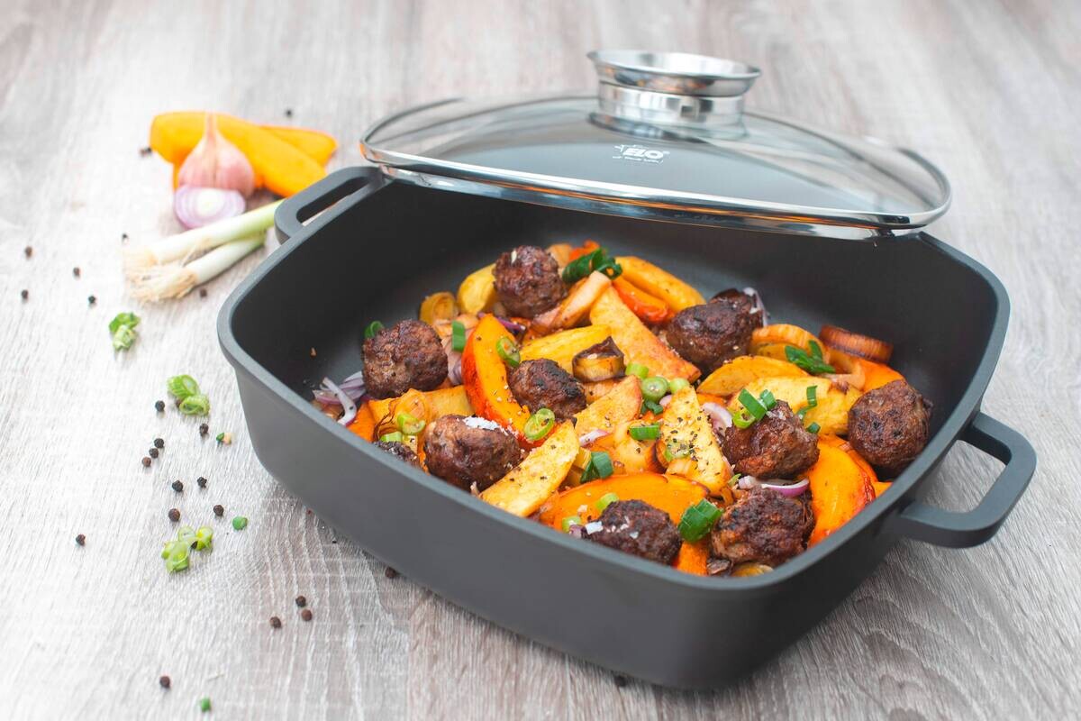 ELO Servierpfanne schwarz Aluguss