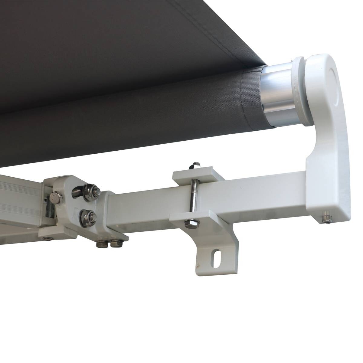 Outsunny Gelenkarmmarkise grau B/L: ca. 400x300 cm