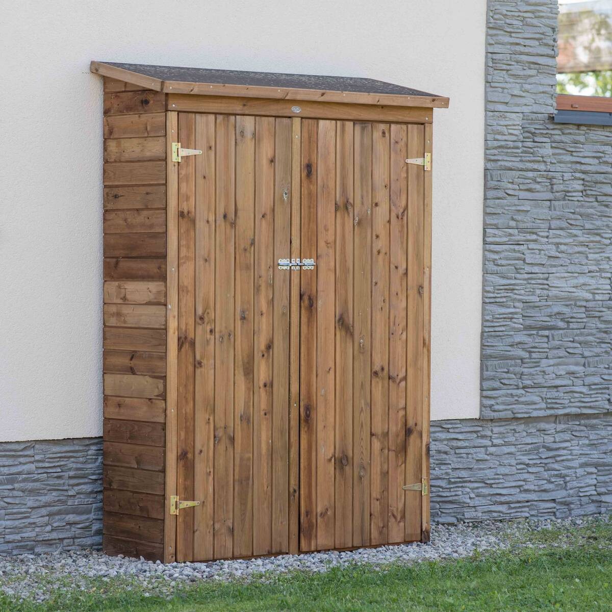 AXI Gartenschrank Olivier braun Holz B/H/T: ca. 122x180x40 cm