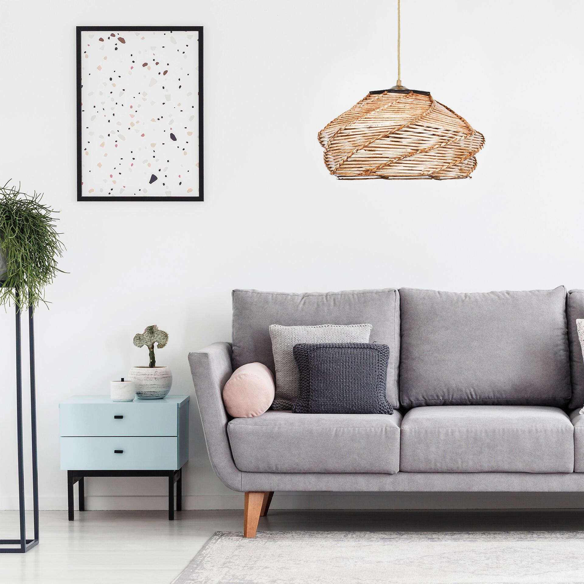 Opviq Pendelleuchte Ovale kamel B/H/T/L/D: ca. 36x65x36x36x36 cm E27 1 Brennstellen