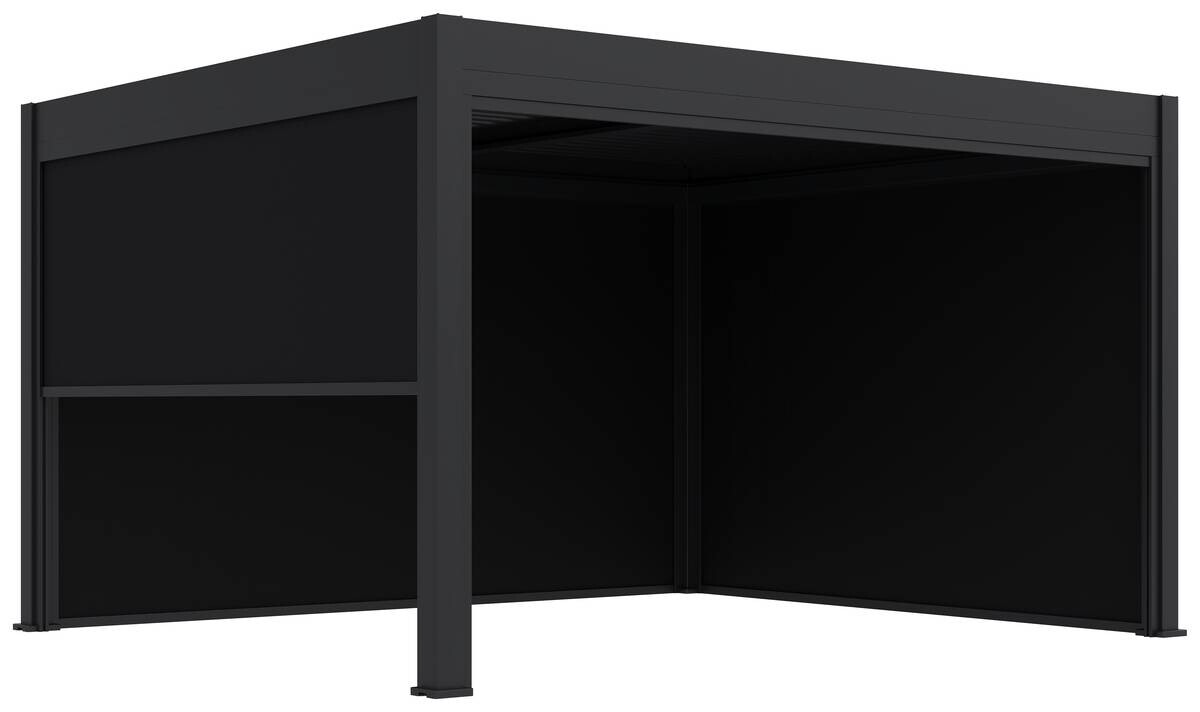 Paragon Outdoor Seitenteil für Pergola Grand Tuscan grau Aluminium B/H: ca. 403x237 cm