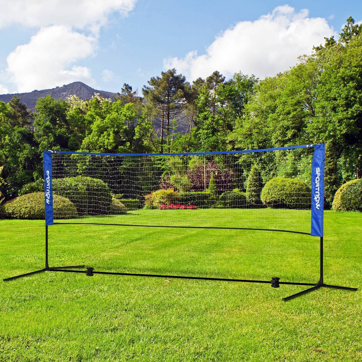 SPORTNOW Outdoor-Aktivitäten blau Edelstahl B/H/L: ca. 103x310x155 cm