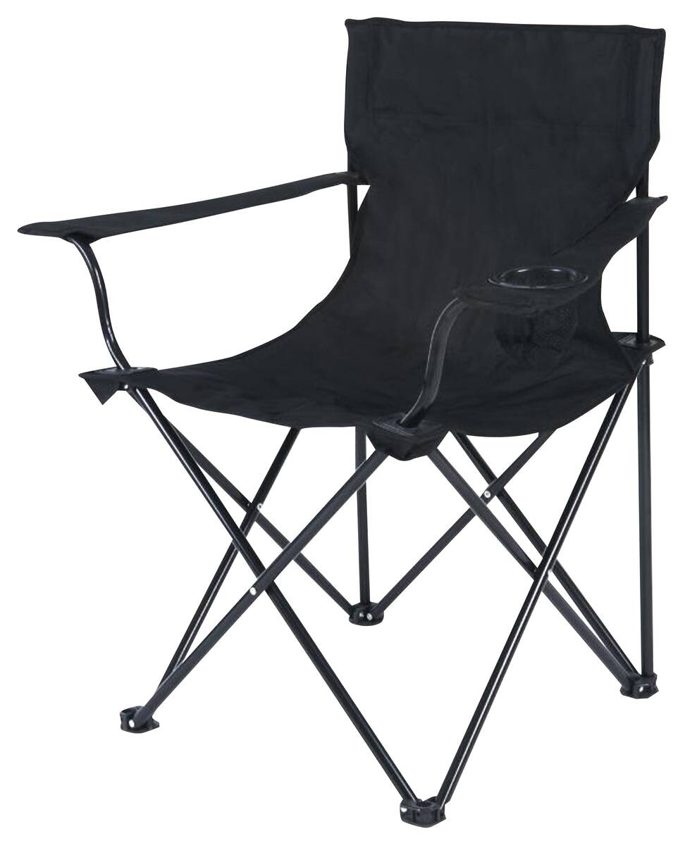 POCOline Campingstuhl anthrazit Metall B/H/L: ca. 51x81x51 cm