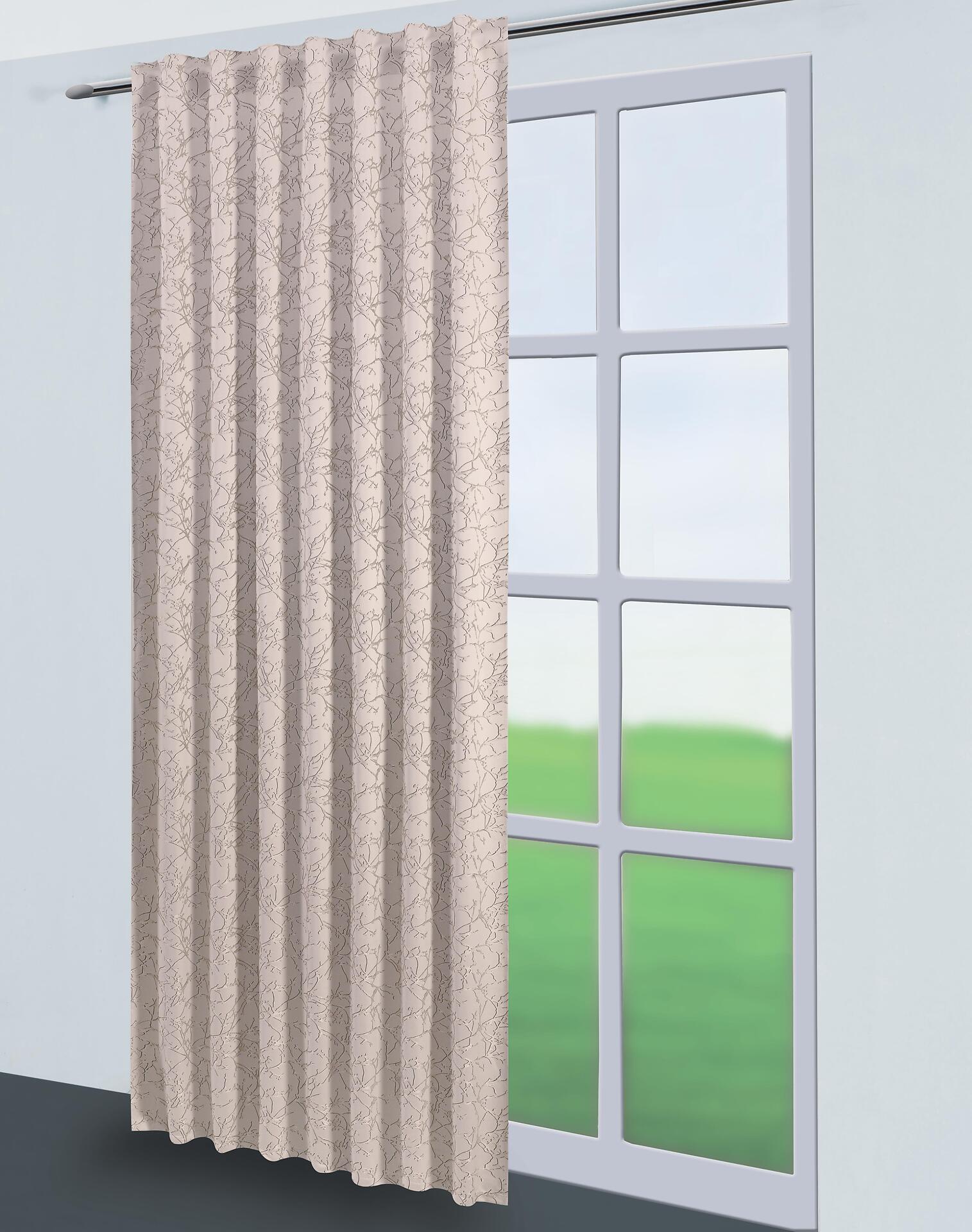 Kombivorhang Sibel beige B/L: ca. 140x245 cm