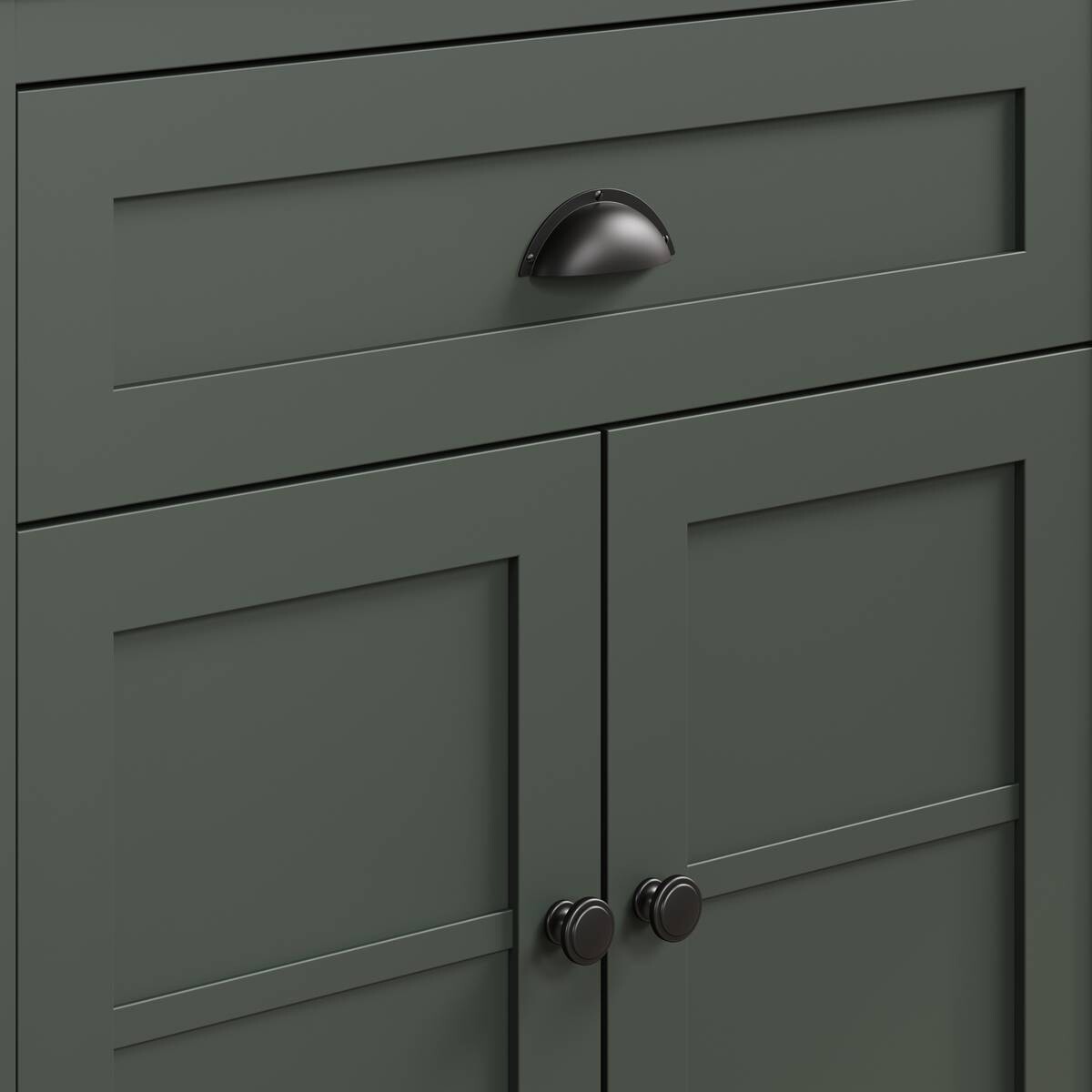 Kommode Stanton tannengrün Eiche Evoke Coast Nachbildung B/H/T: ca. 77x102x39 cm