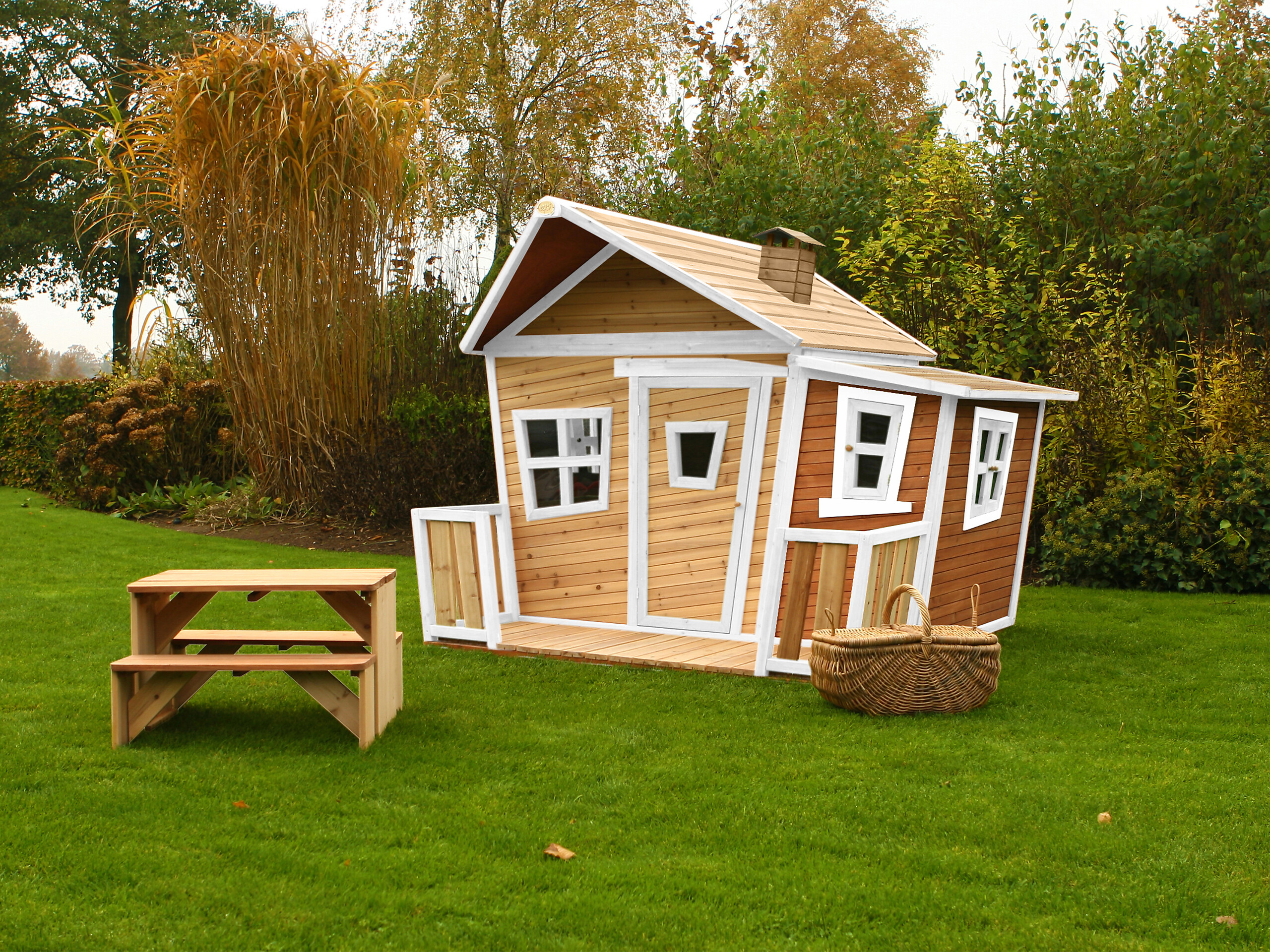 AXI Spielhaus Lisa braun B/H/L: ca. 220x174x193 cm