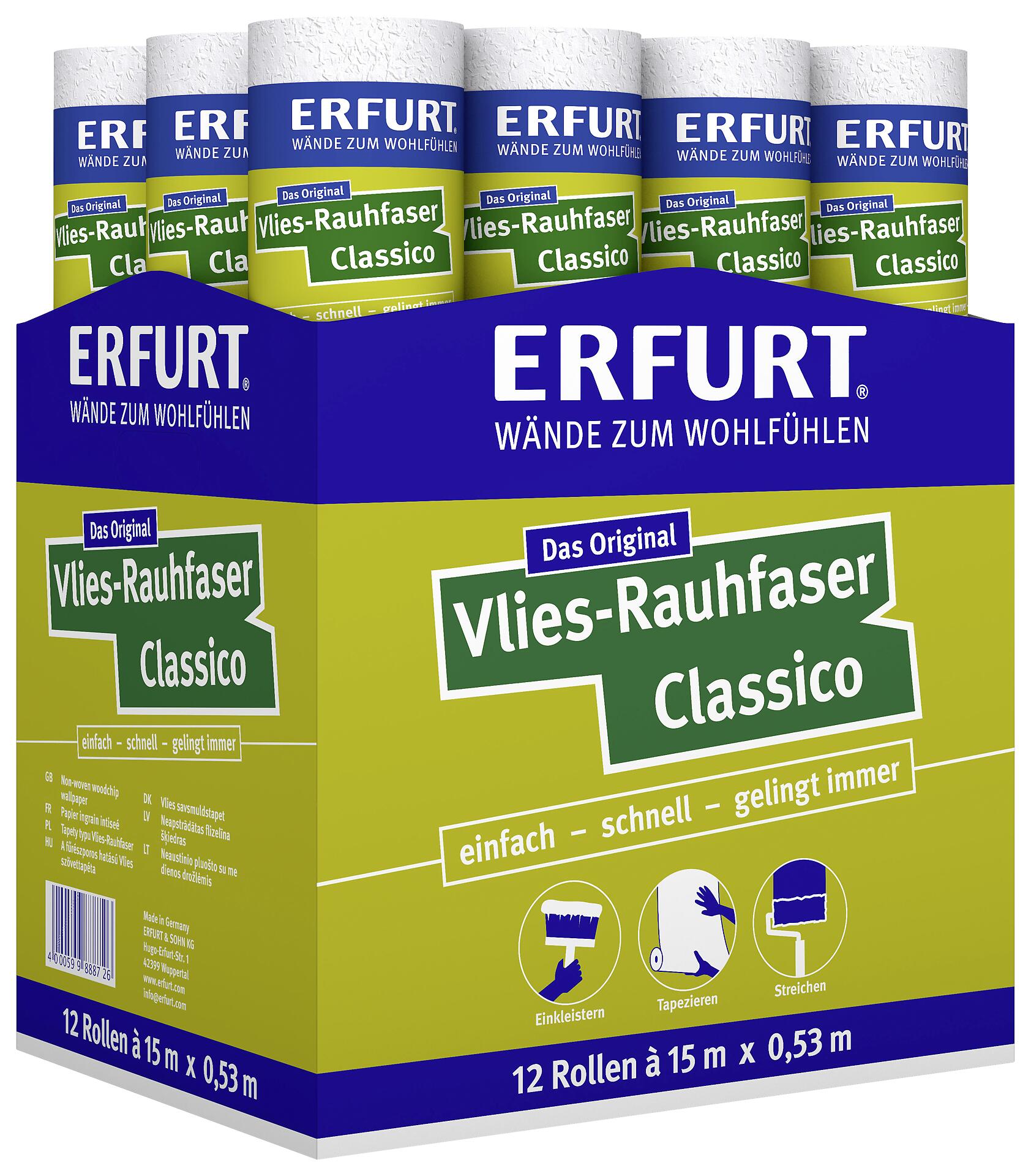 Erfurt Rauhfaser Classico B/L: ca. 53x1500 cm strukturiert