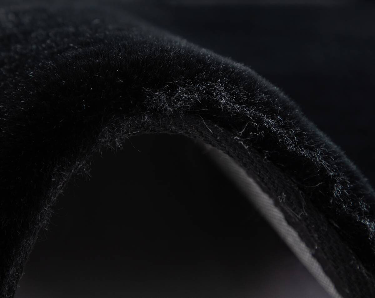 Teppich Softy schwarz D: ca. 80 cm