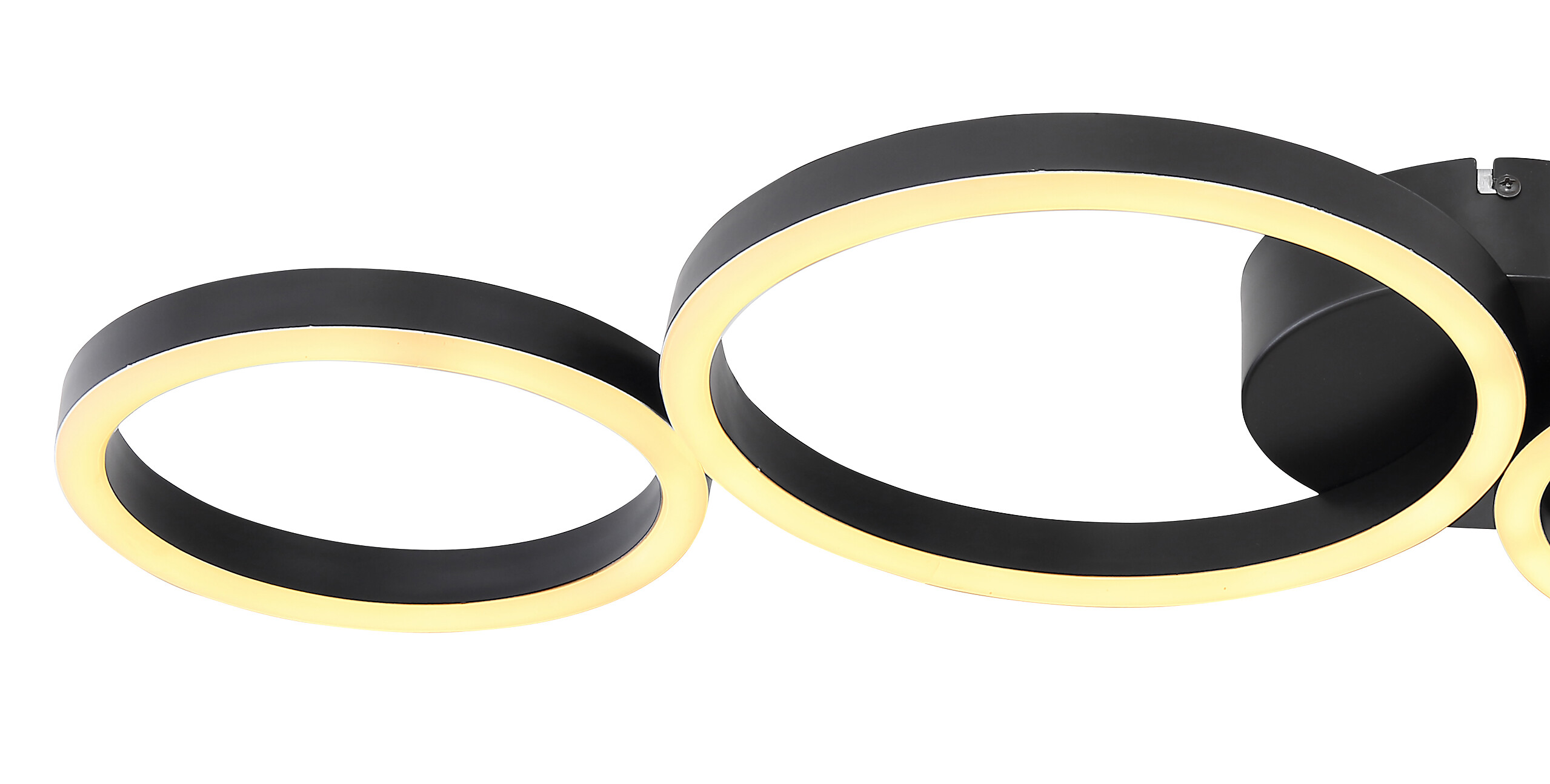 GLOBO Deckenleuchte 67229-35B Venosa schwarz Opal weiß Kunststoff Metall B/H/L: ca. 33x6,5x88,5 cm null 4 Brennstellen