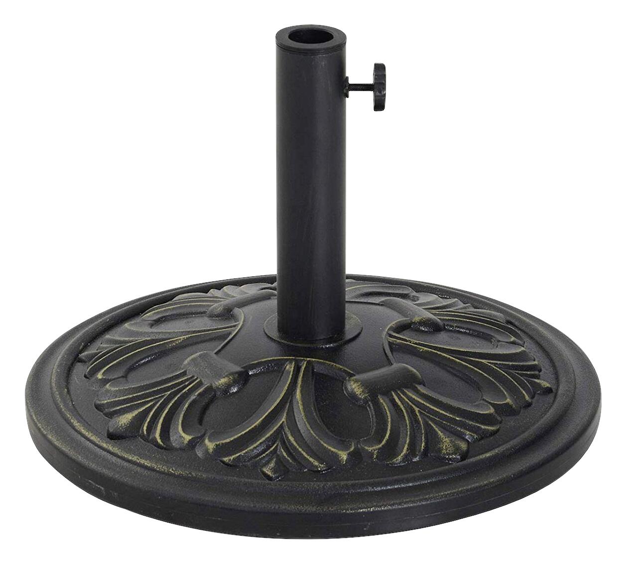 Outsunny Sonnenschirmständer bronze Metall B/H/L/D: ca. 48x34x48x48 cm