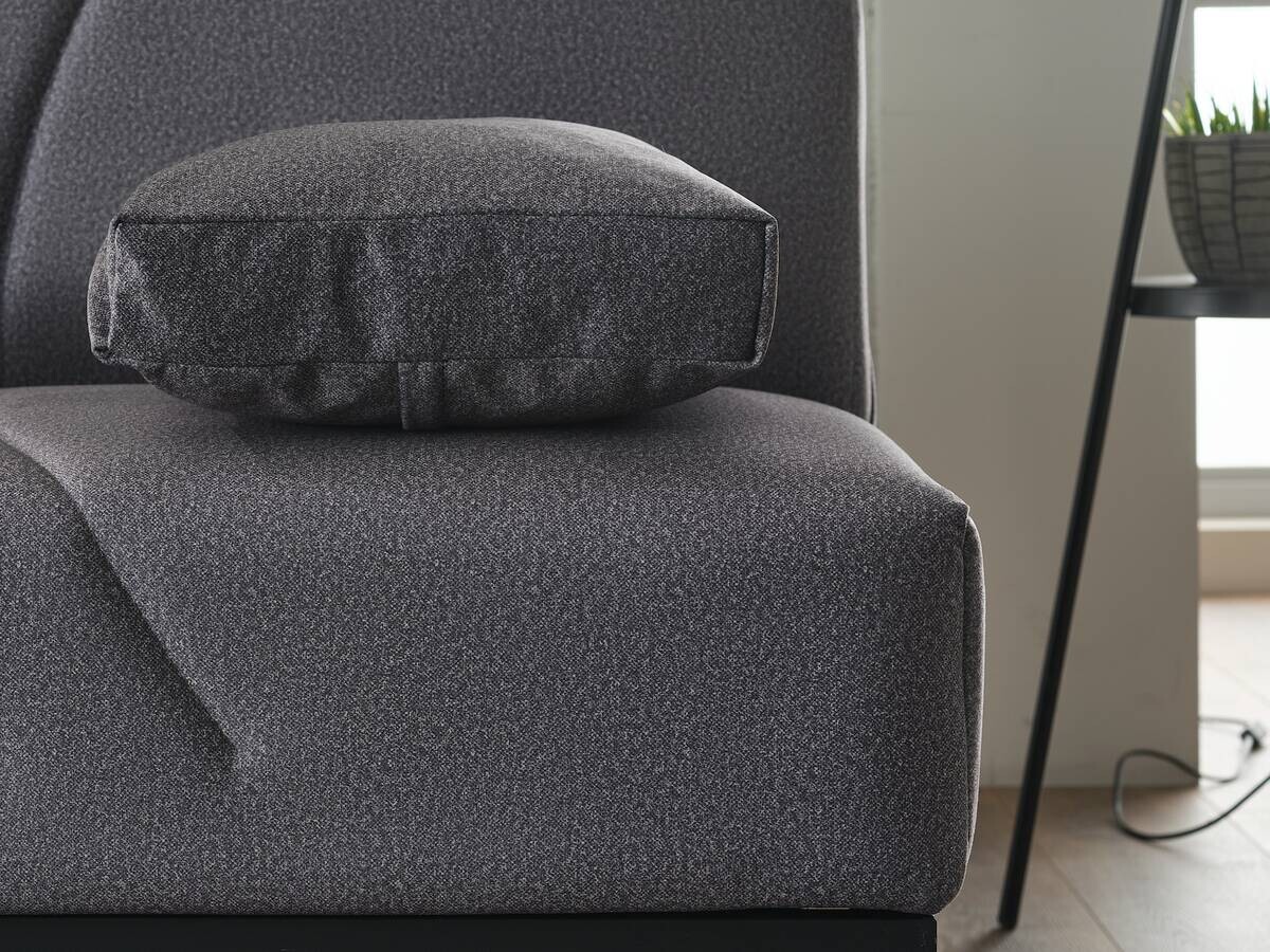 Schlafsofa grau Polyester B/H/T: ca. 190x86x84 cm