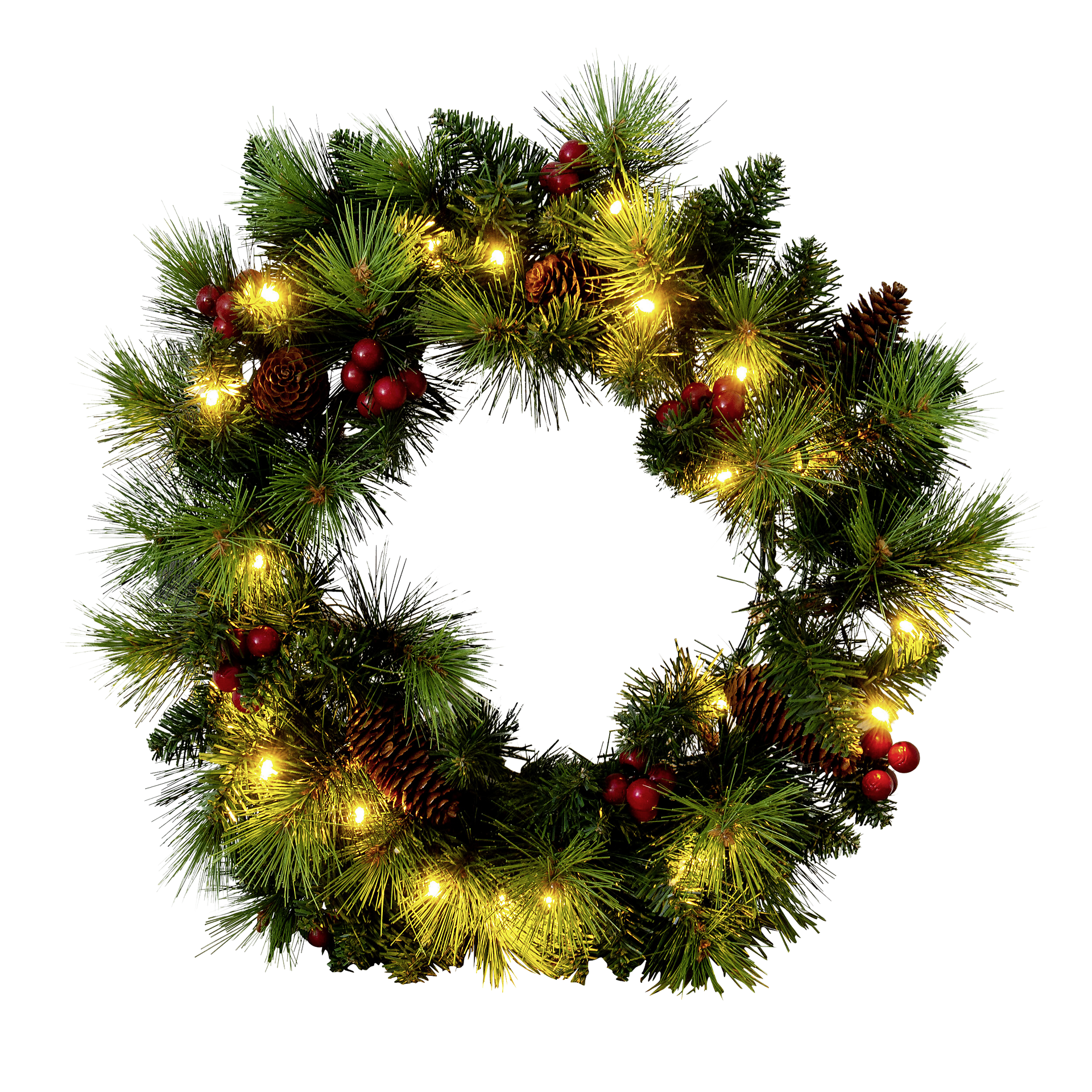 Näve Leuchten LED-Dekoartikel Noel grün Metall B/H/T: ca. 35x8x35 cm