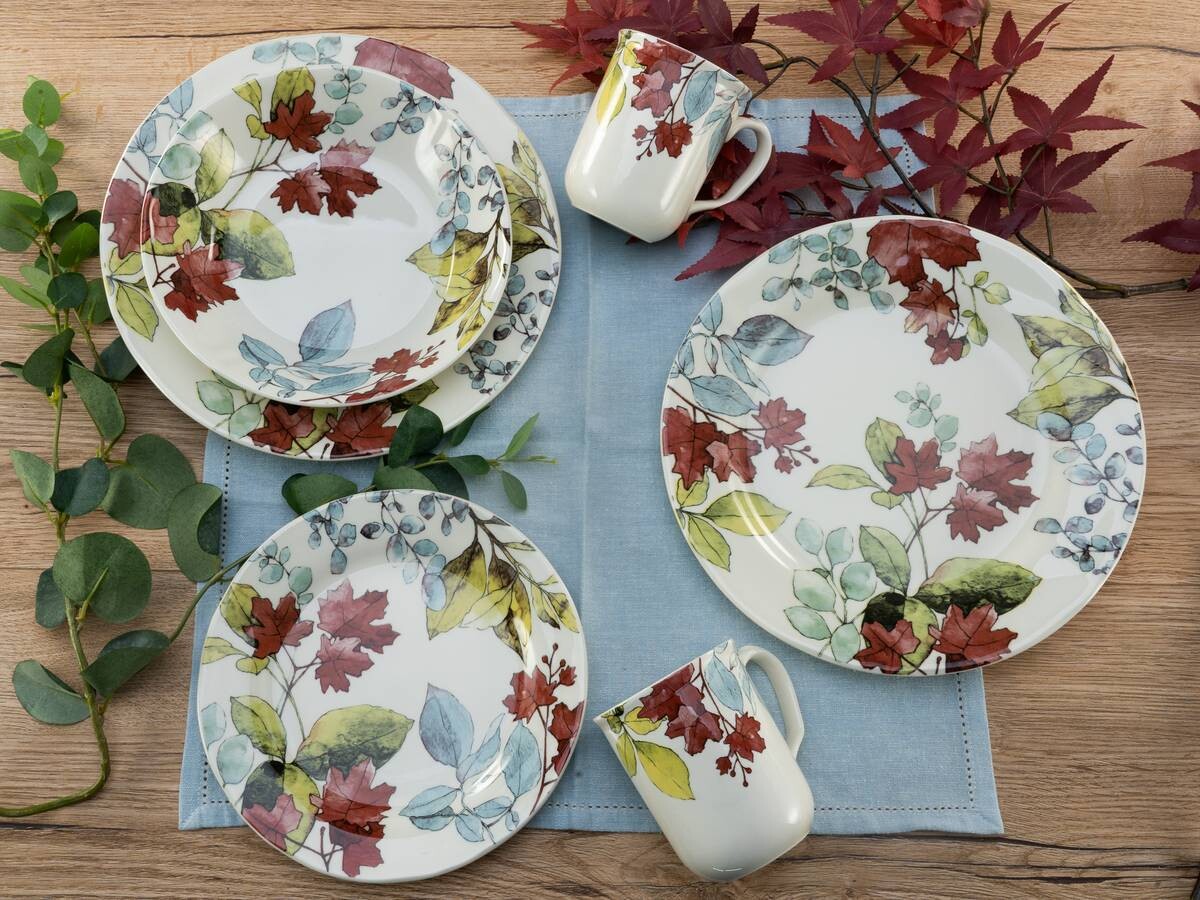 CreaTable Kombiservice MAPLE multicolor Steingut 16 tlg.