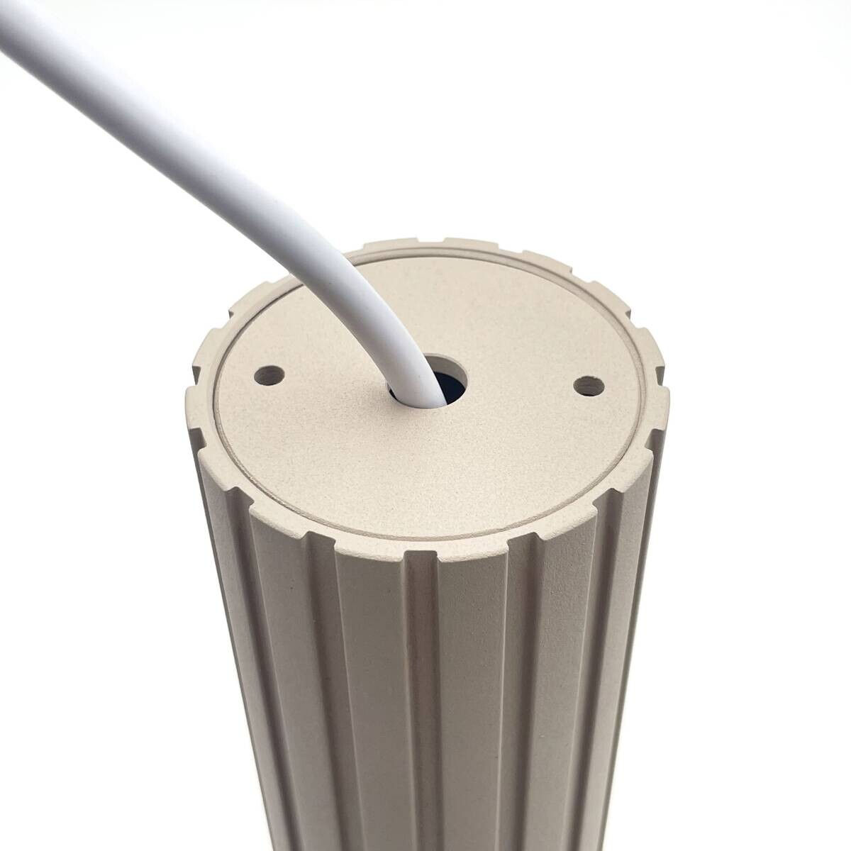 Lamkur Strahler Prisma beige Stahl B/H/L: ca. 6,5x118x6,5 cm 1 Brennstellen