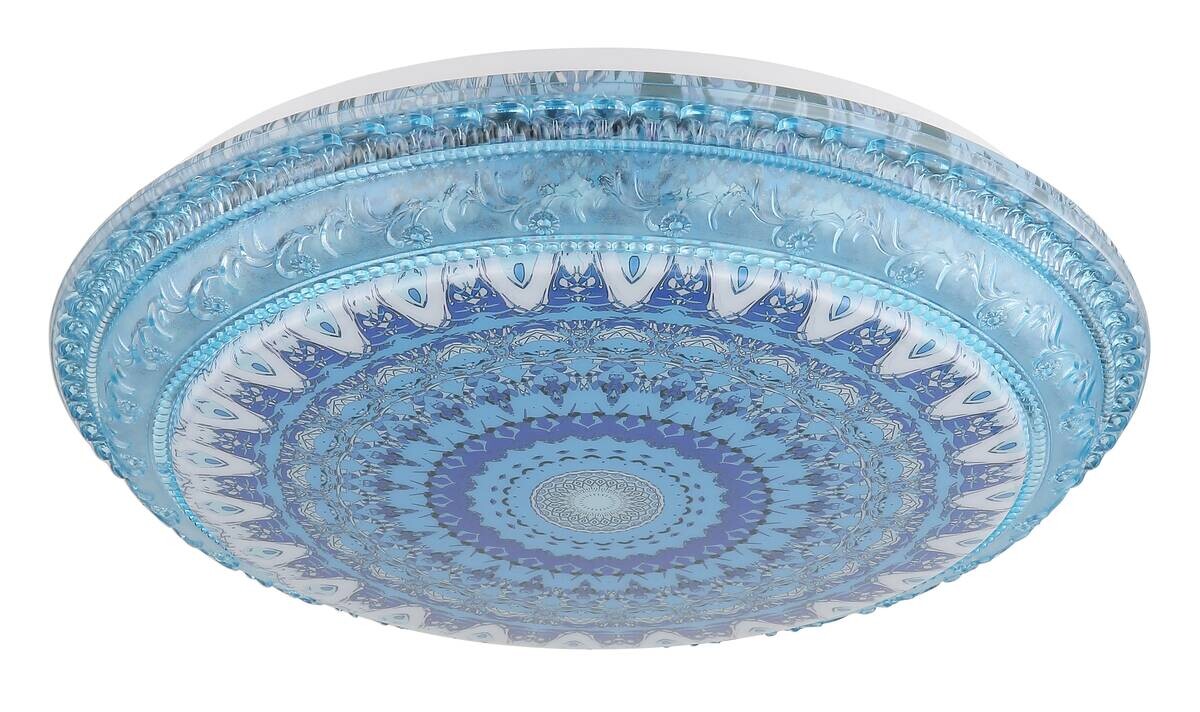 GLOBO LED-Deckenleuchte blau Metall Kunststoff H/D: ca. 8,5x39 cm