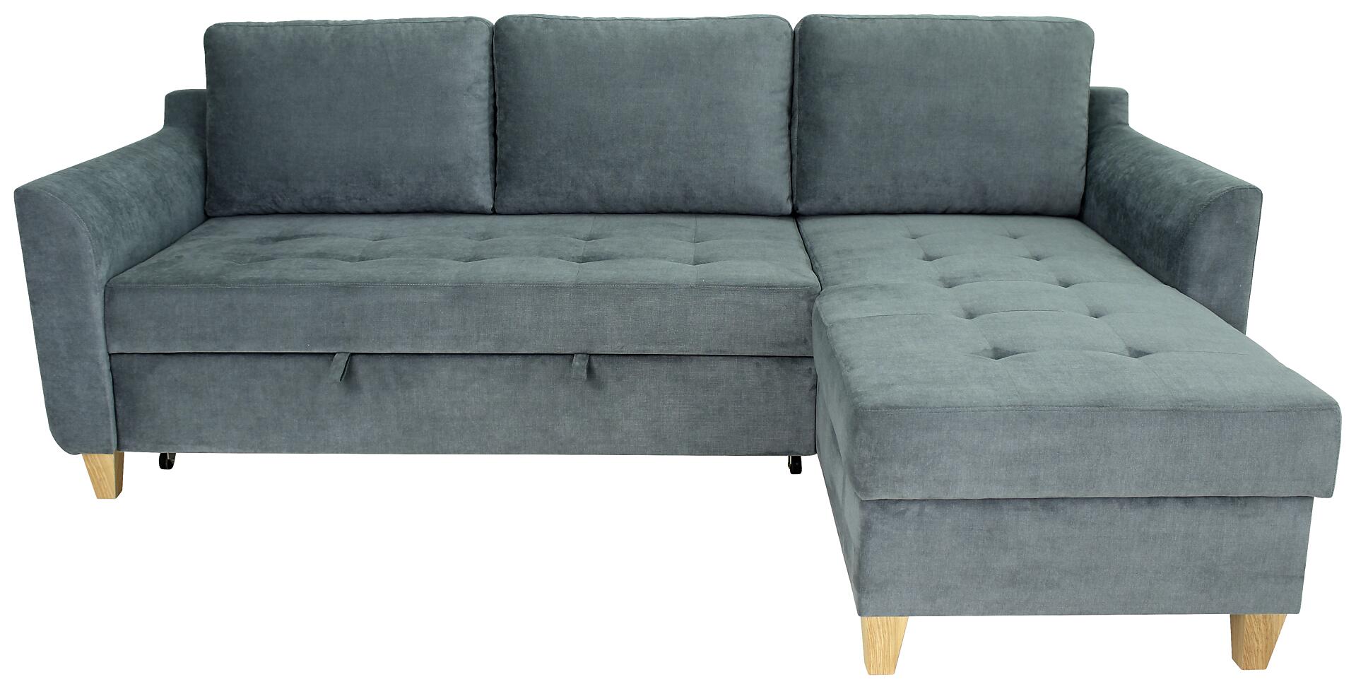 Ecksofa mit Bettfunktion und Bettkasten azur Microfaser B/H/T: ca. 231x86x150 cm Ecksofa mit Bettfunktion und Bettkasten azur Microfaser B/H/T: ca. 231x86x150 cm