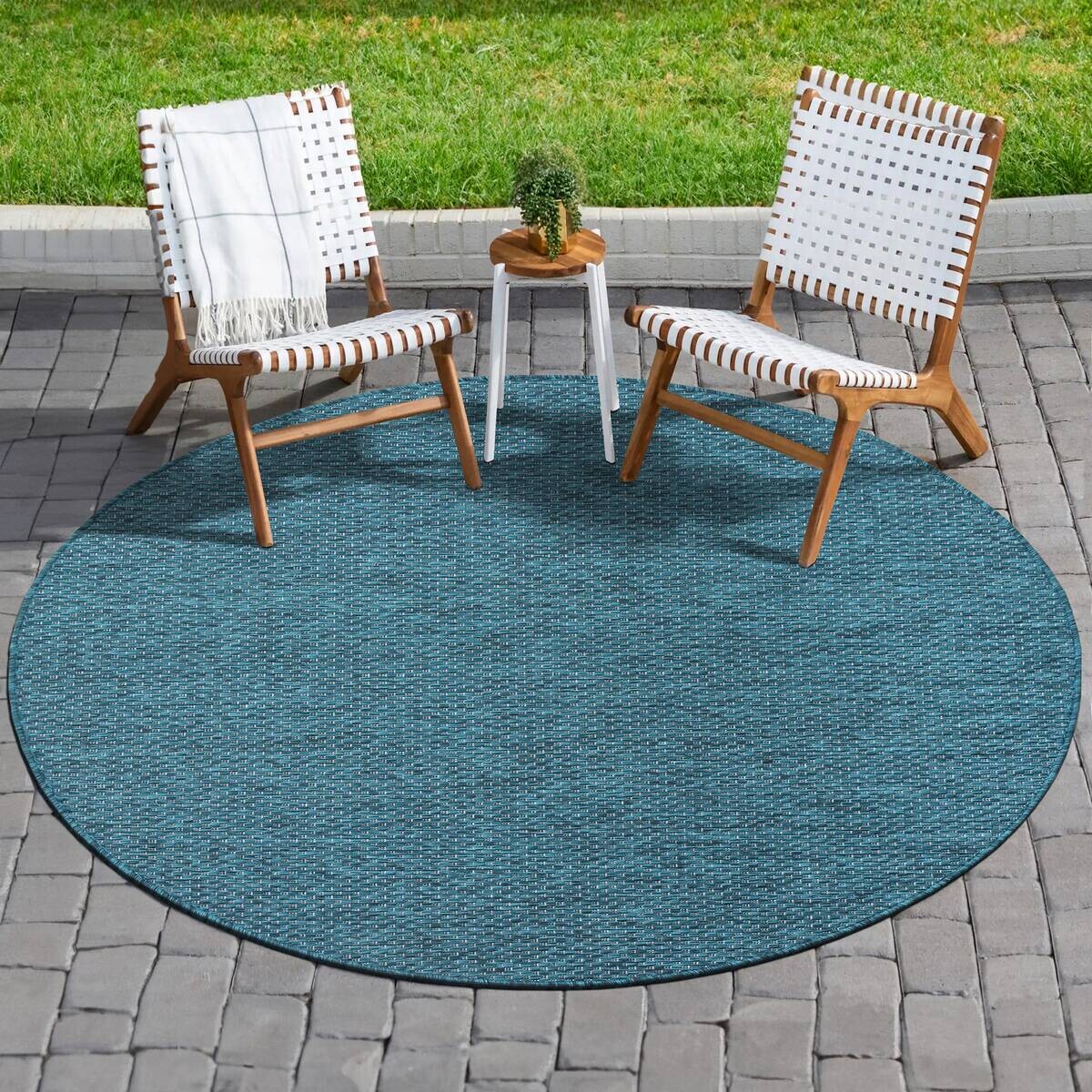 Sanat Outdoorteppich MELISSA blau B/L: ca. 200x200 cm Sanat Outdoorteppich MELISSA blau B/L: ca. 200x200 cm