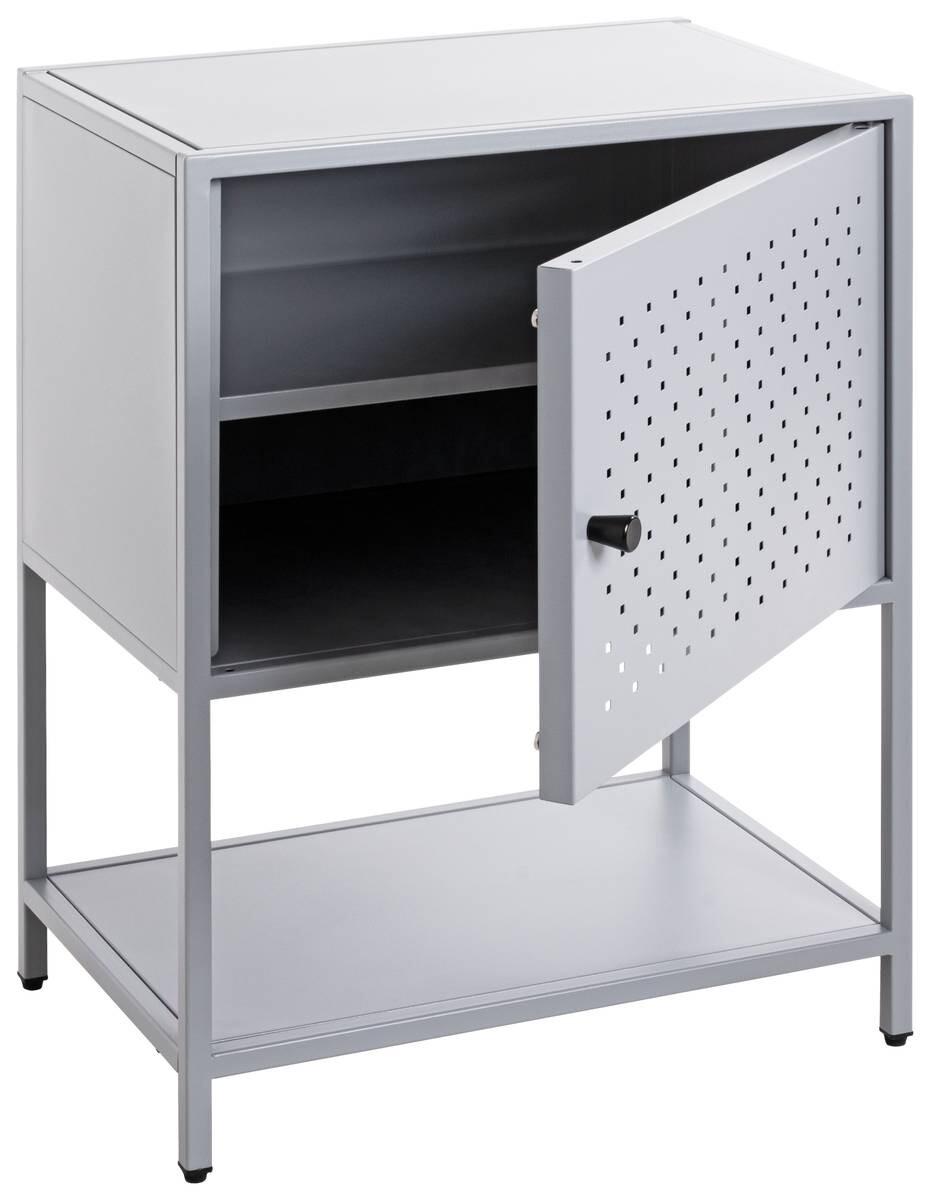 Beistelltisch grau B/H/T: ca. 45x61x32 cm