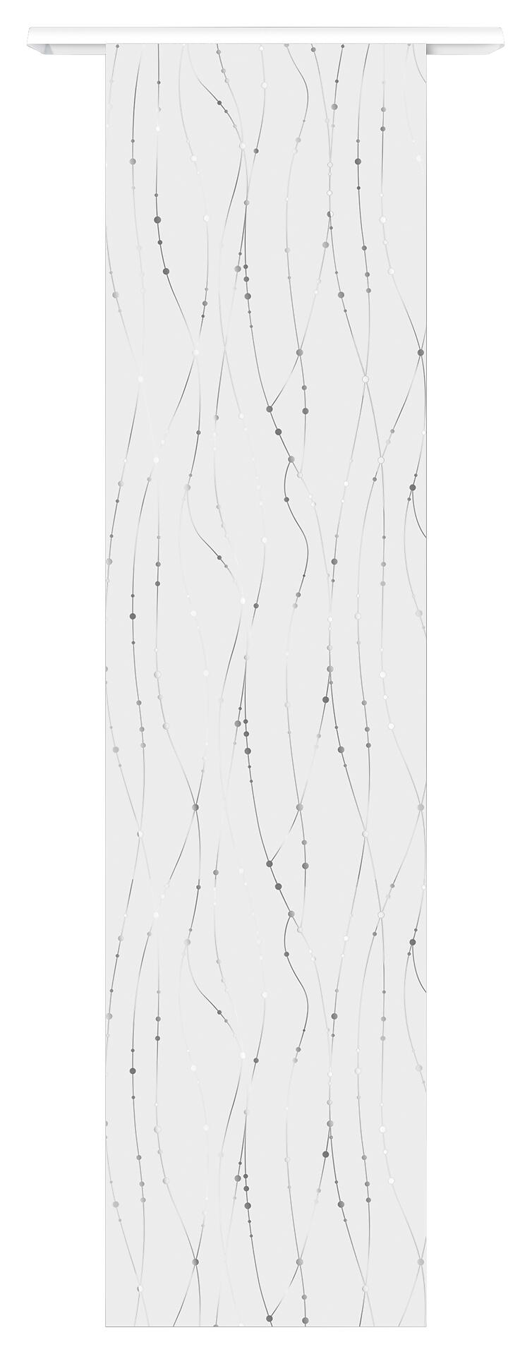 Schiebevorhang New Point weiß B/L: ca. 60x245 cm