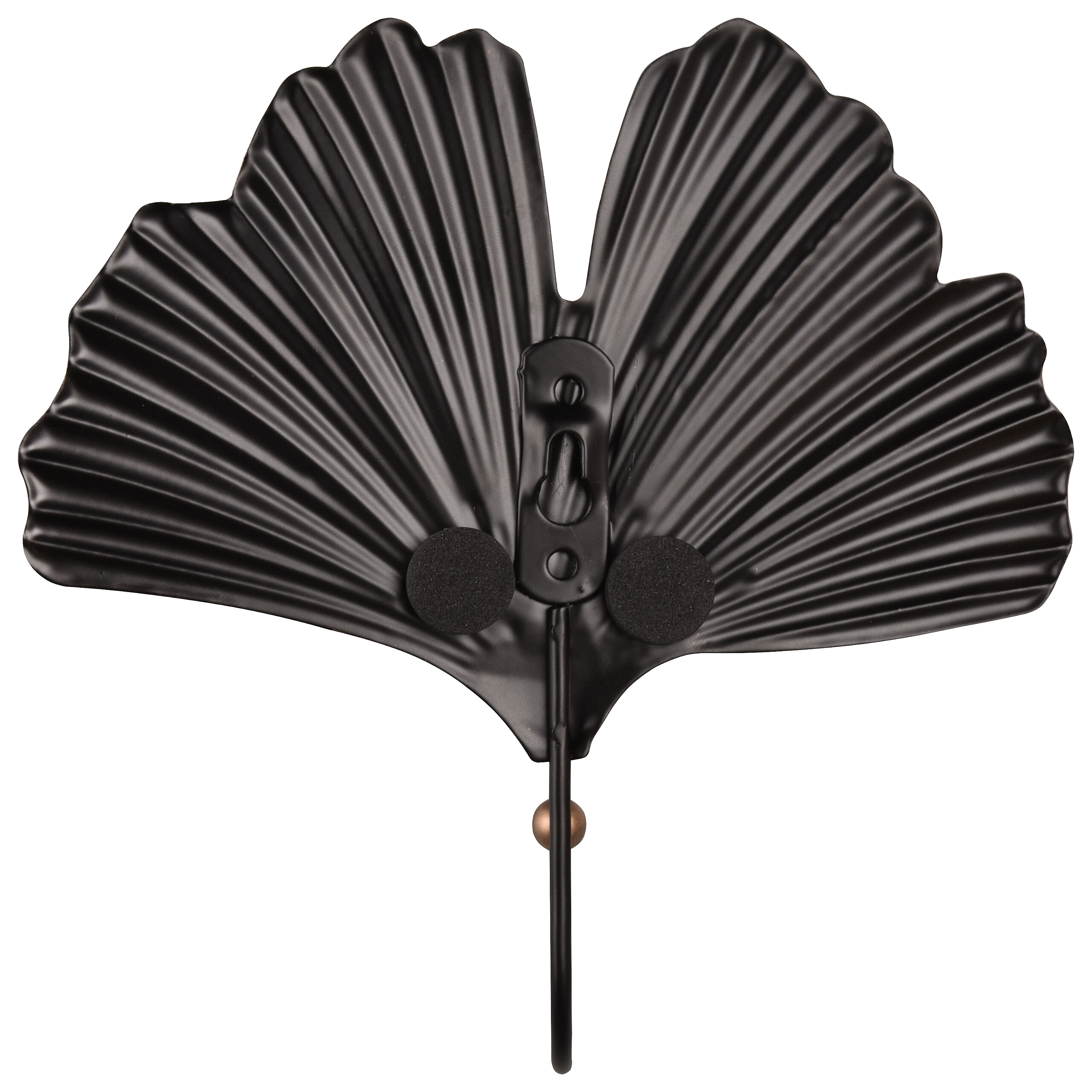 Garderobenhaken Merle schwarz gold Optik Metall B/H/T: ca. 15x15x4 cm