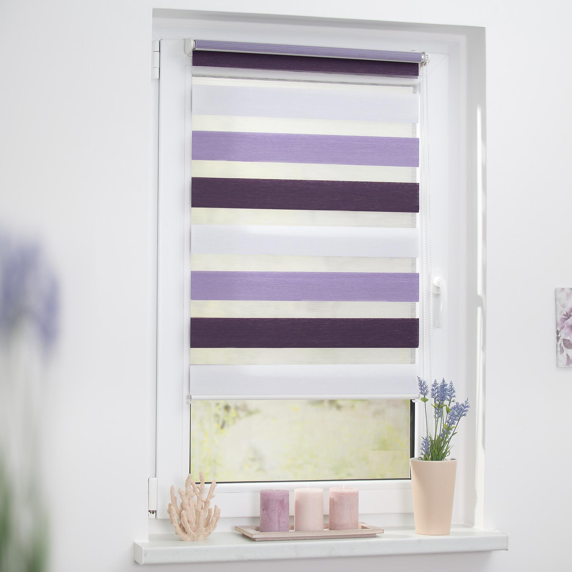 LICHTBLICK Doppelrollo Duo lila B/L: ca. 45x150 cm