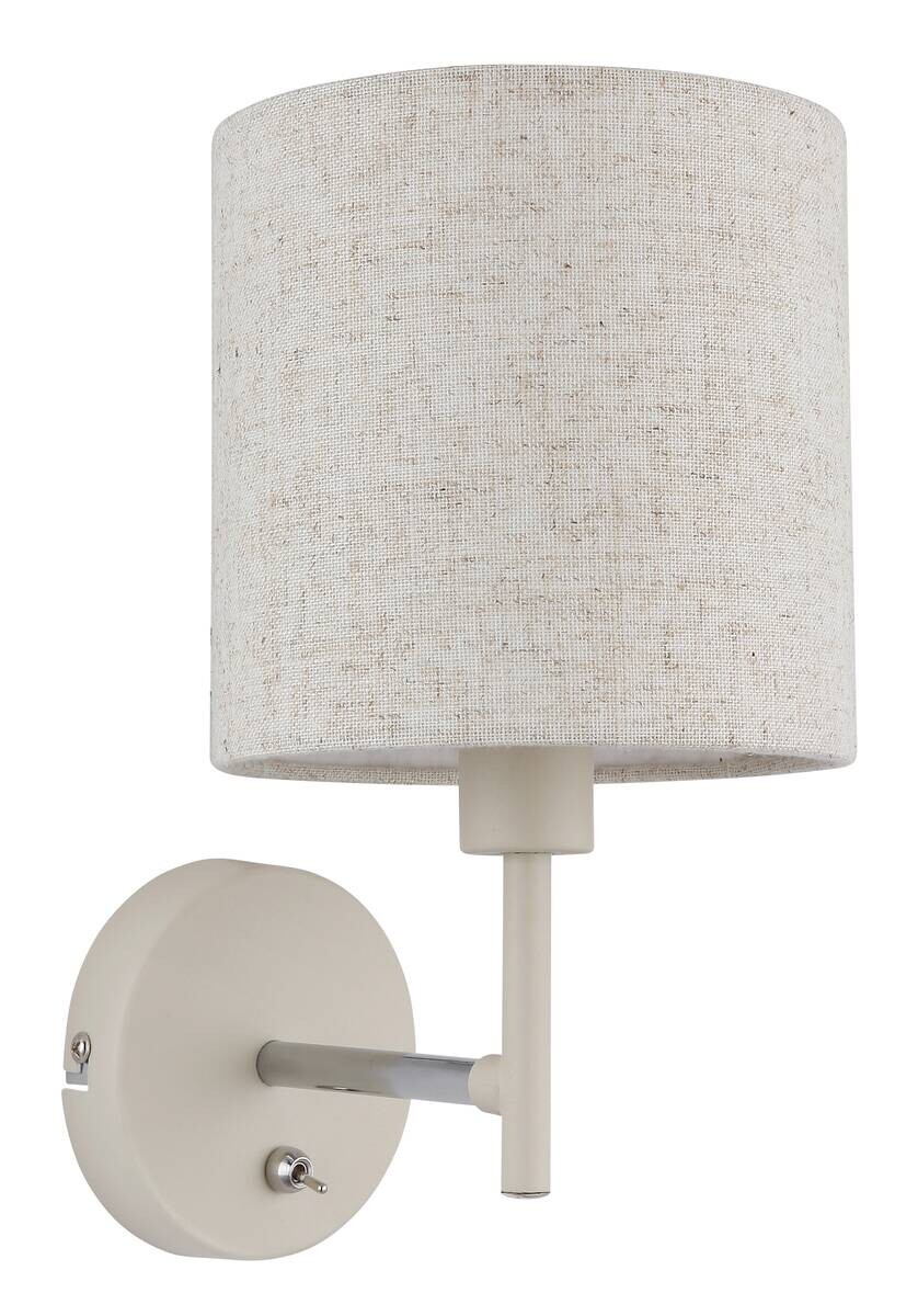 Wandleuchte sand Textil Metall B/H/L: ca. 20x26x15 cm