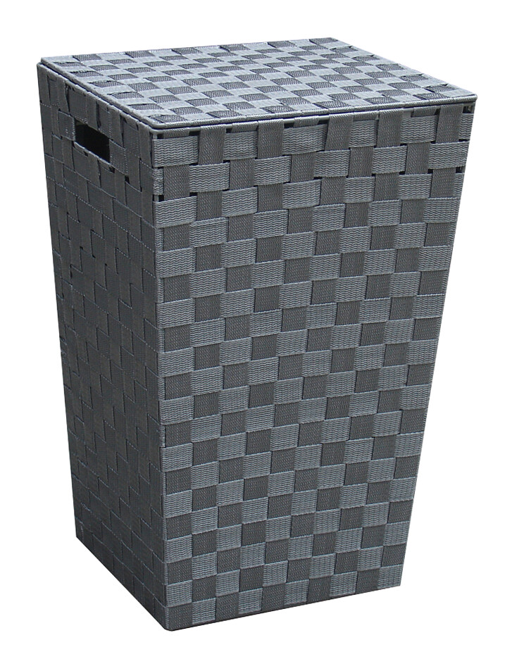 POCOline Wäschekorb grau Nylon B/H/L: ca. 31,5x52x33 cm