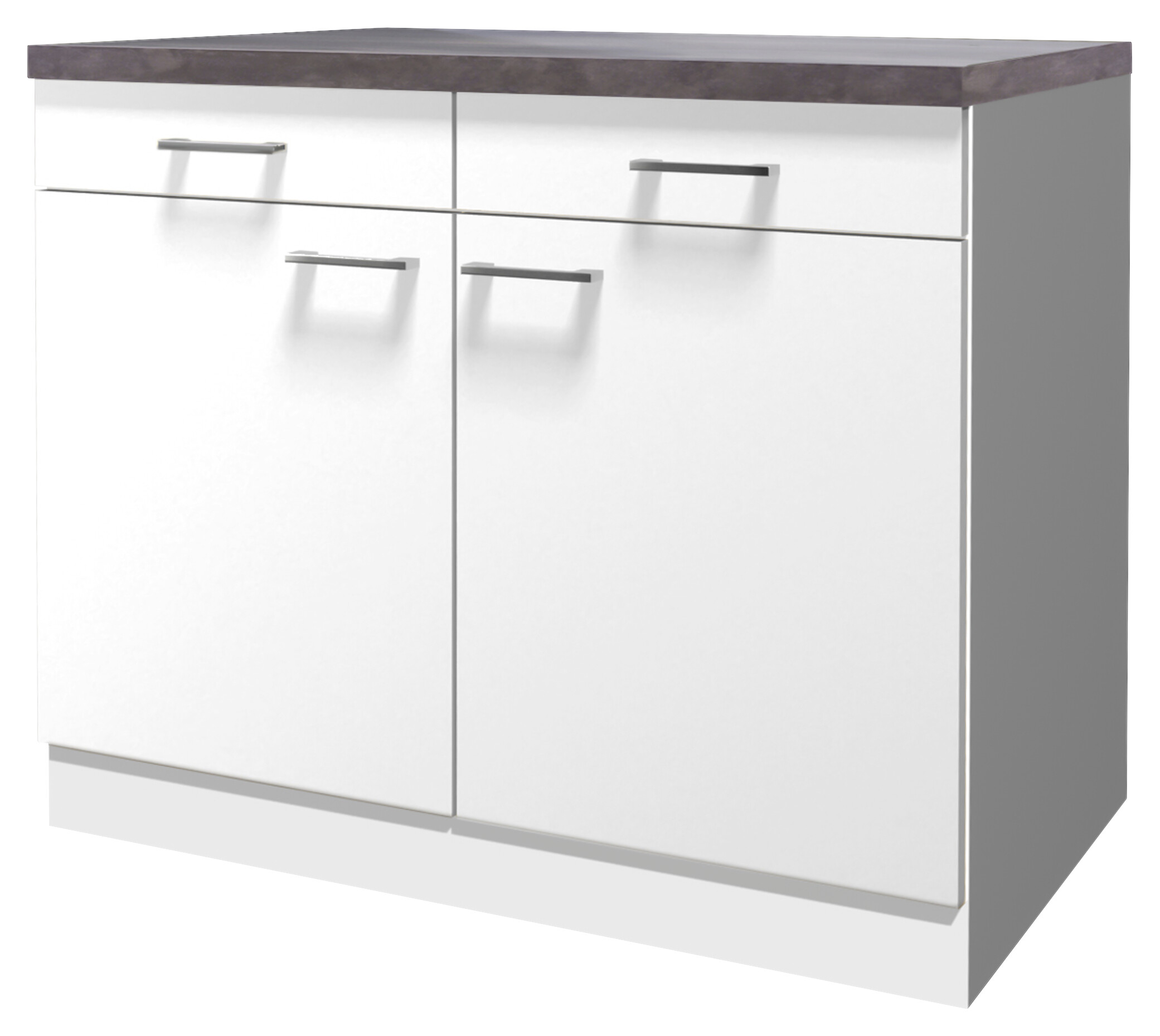 Unterschrank Lucca weiß matt B/H/T: ca. 100x85x60 cm