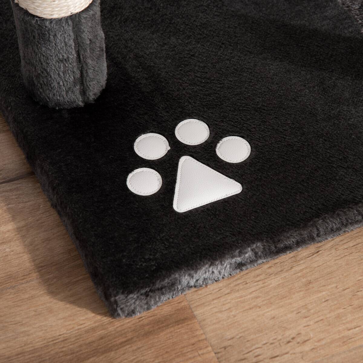 PawHut Kratzbaum dunkelgrau Spanplatte B/H/L: ca. 45x260x60 cm