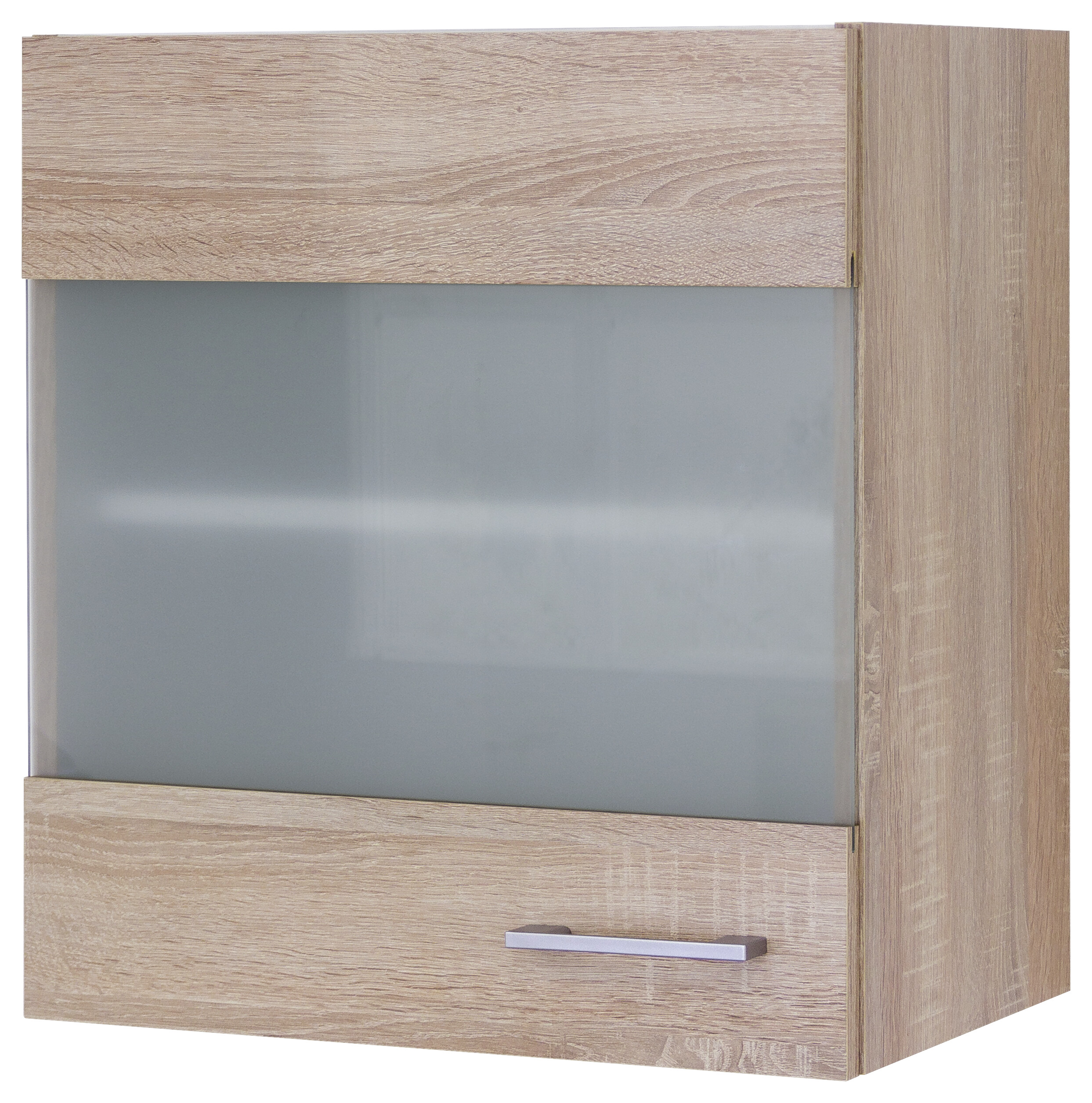 Glashängeschrank Samoa weiß Eiche Nachbildung B/H/T: ca. 50x54,8x32 cm Glashängeschrank Samoa weiß Eiche Nachbildung B/H/T: ca. 50x54,8x32 cm