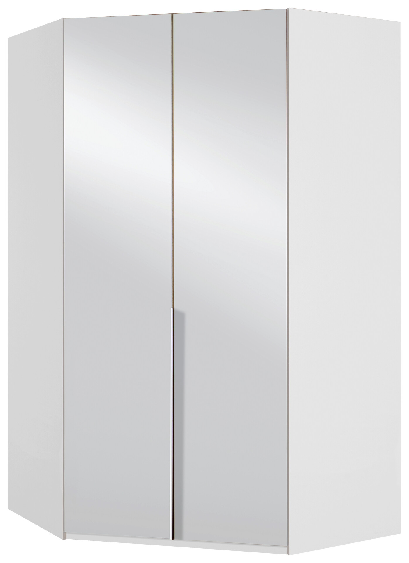 Eckschrank New York C Alpinweiß B/H/T: ca. 120x236x120 cm