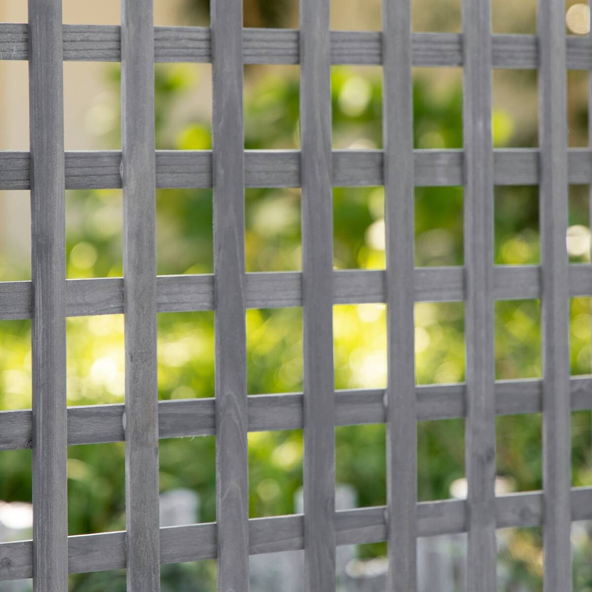 Outsunny Rankkasten im Spalierrahmen-Design hellgrau B/H/L: ca. 28x120x64 cm