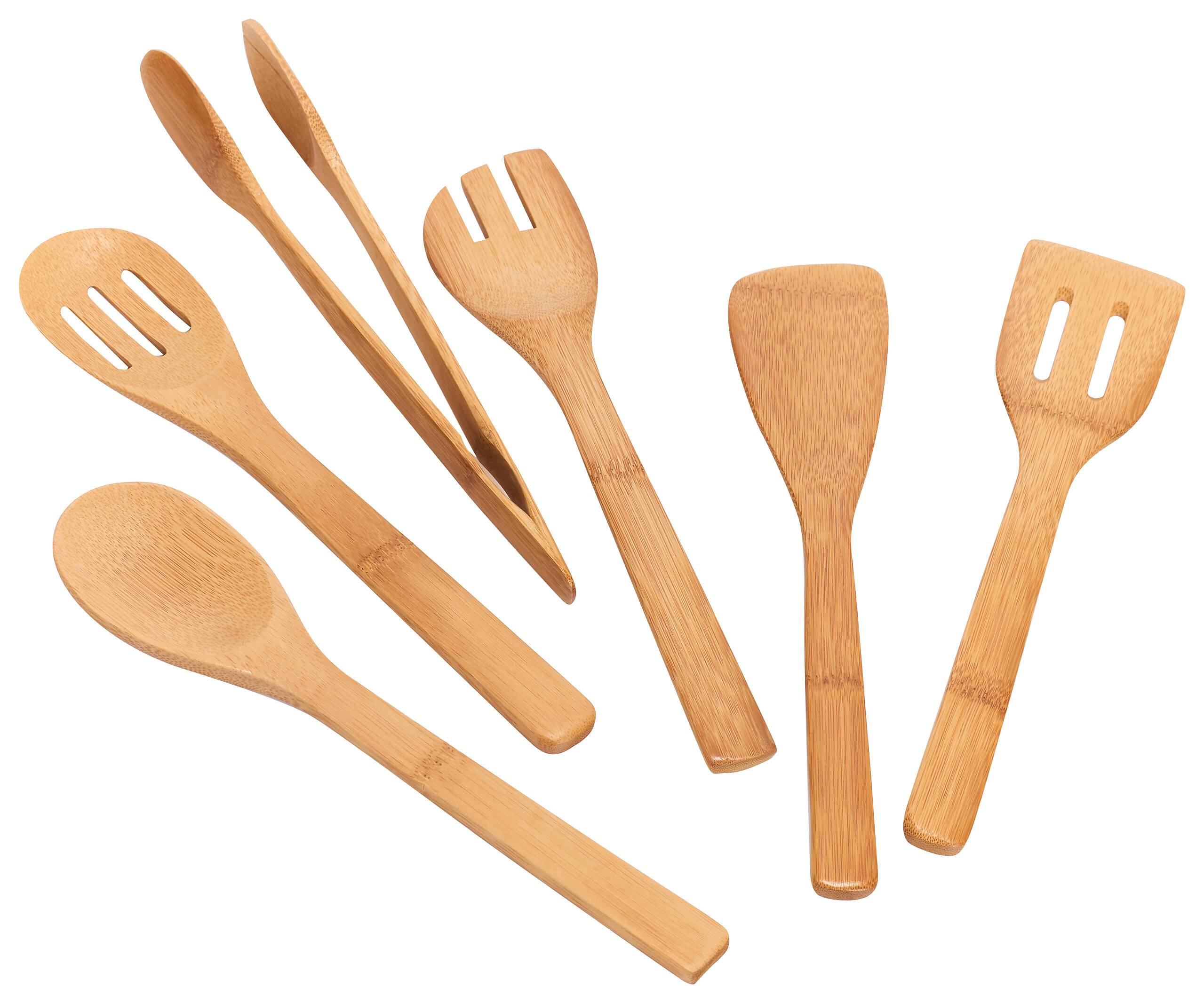 Zeller Küchenutensilienhalterset natur Bambus B/H/L: ca. 9x33x9 cm