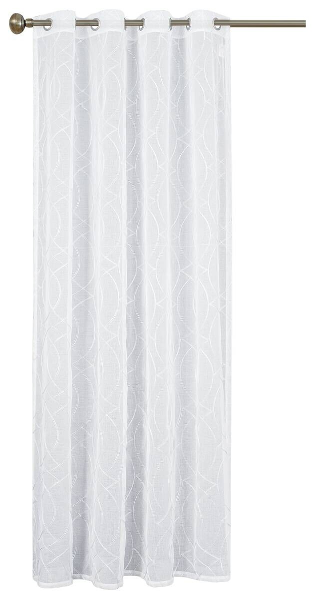 home Topline Ösenvorhang Mona weiß B/L: ca. 135x245 cm