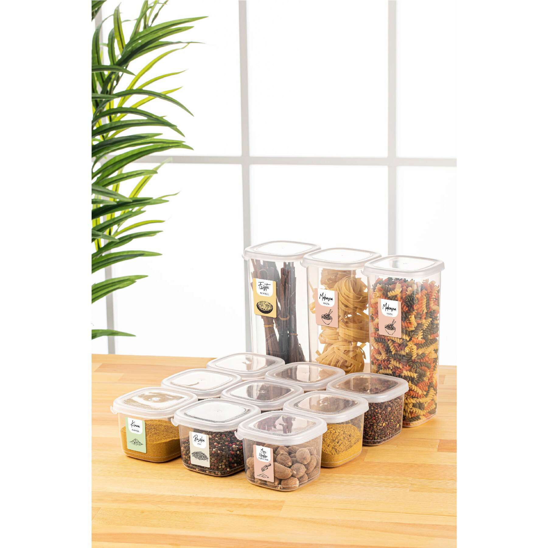 HermiaConcept Vorratsdosenset 12tlg. weiß